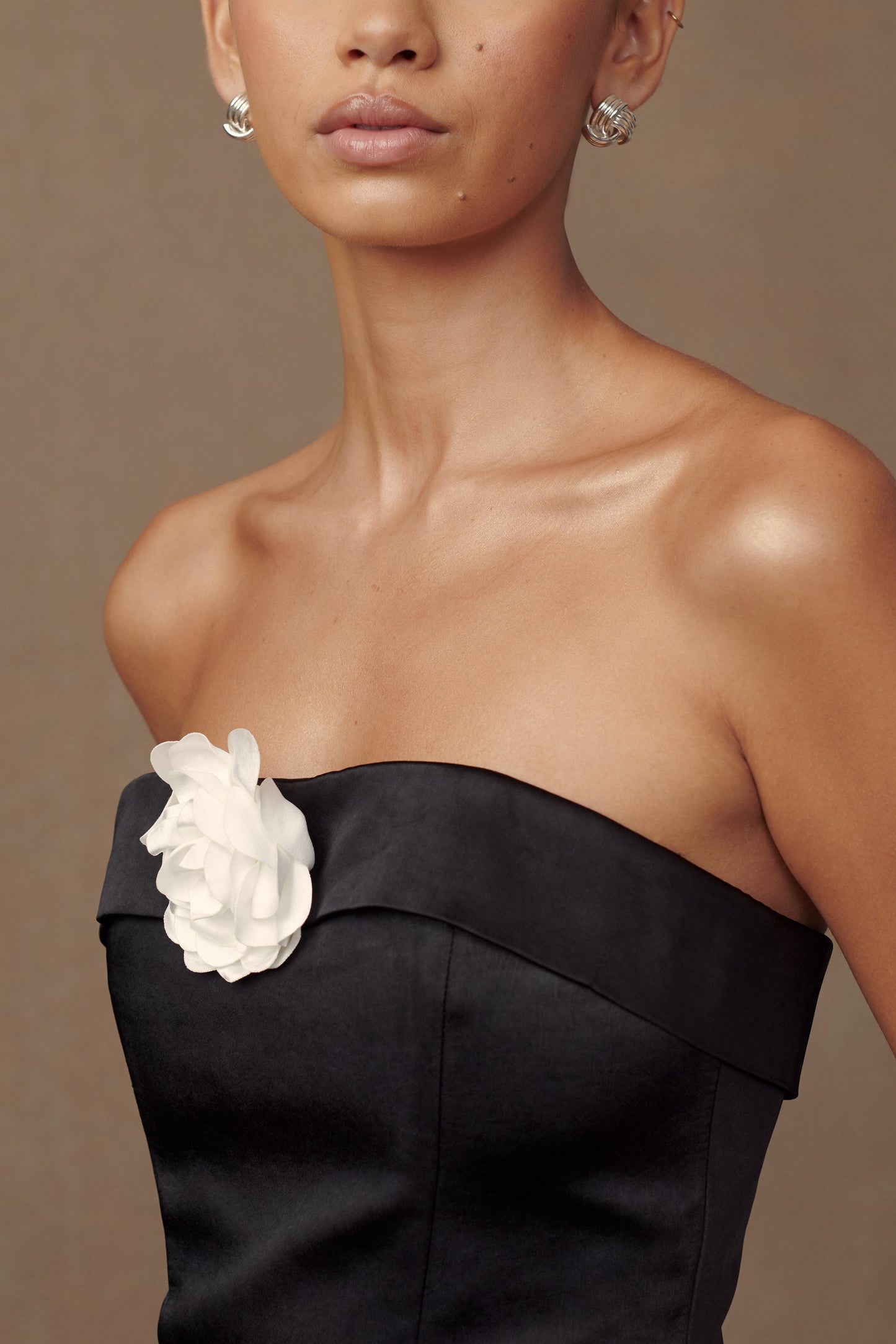ROF Margot Straplez Rose Korse - Siyah