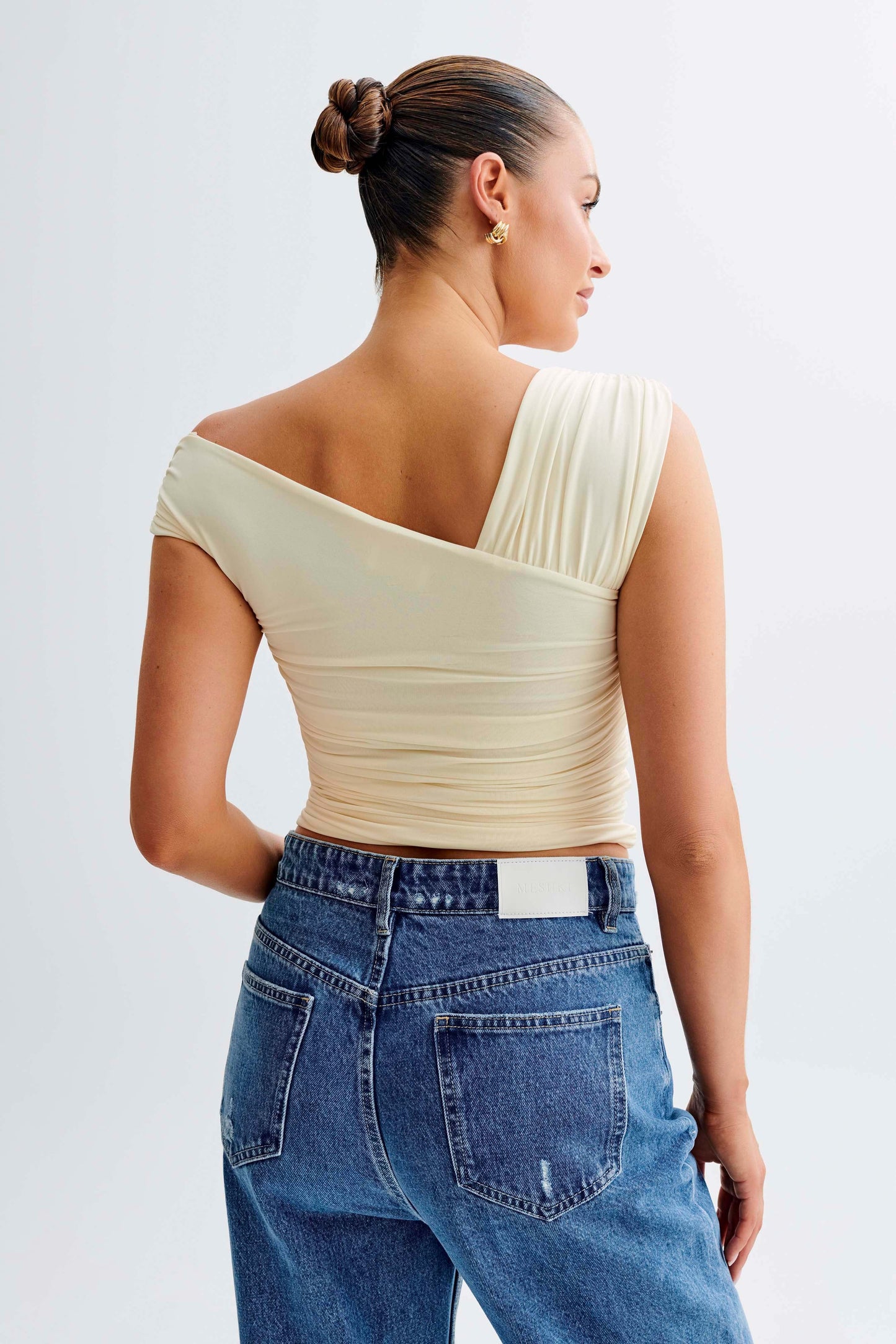 ROF Nicki Cut Out Kolsuz Üst - Limon Şerbeti