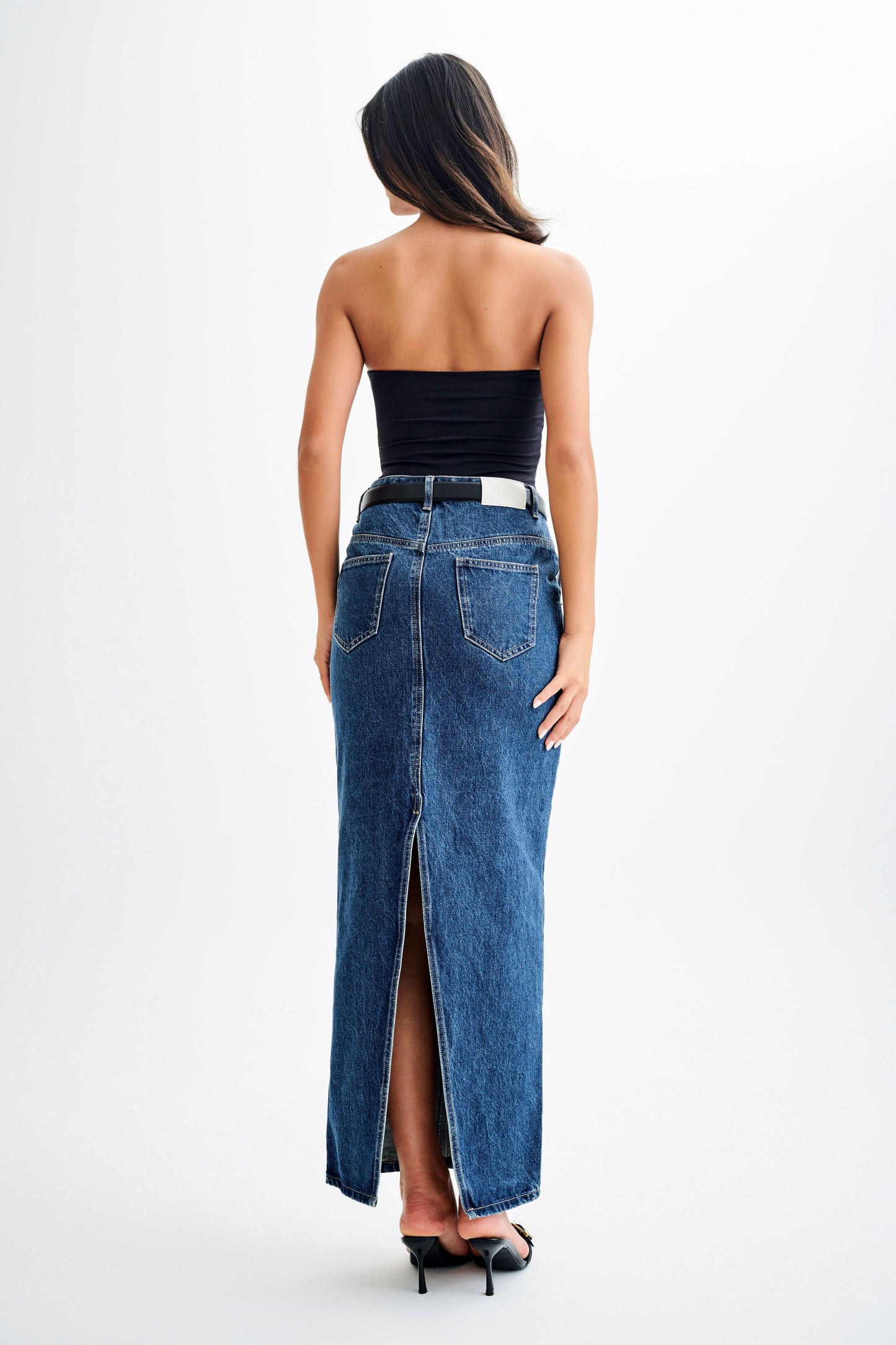 ROF Romina Geri Dönüşümlü Naylon Dantelli Bodysuit - Siyah