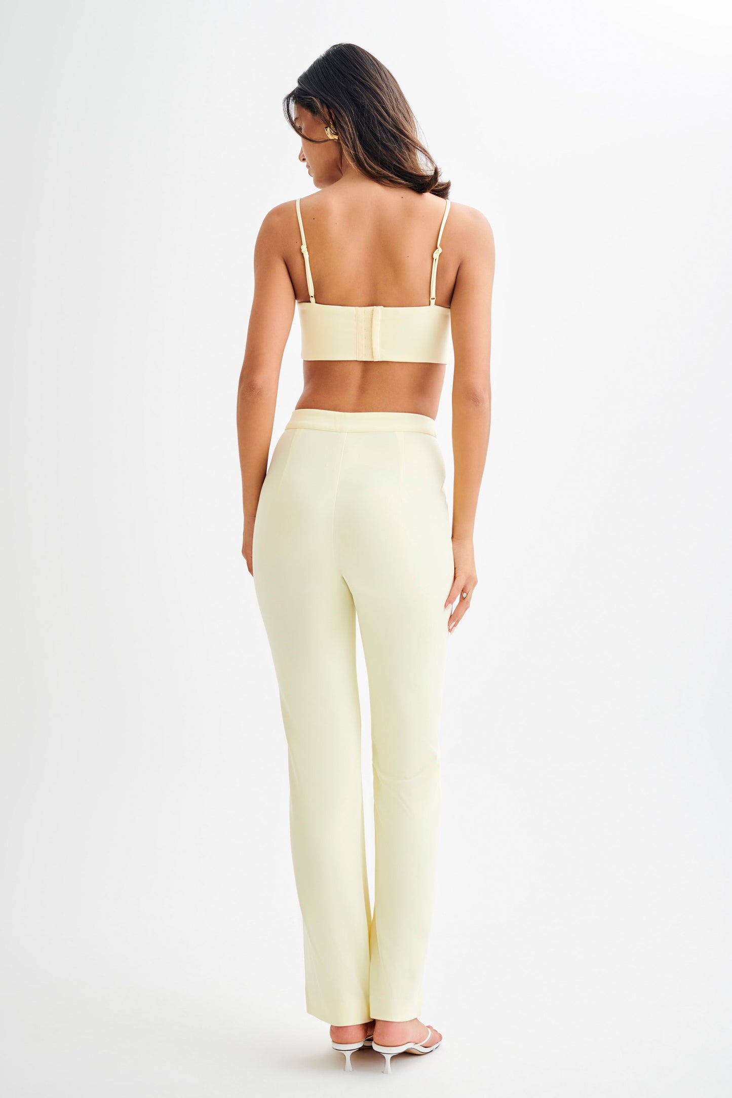 ROF Perry Takım Elbise Crop Top - Pastel Limon