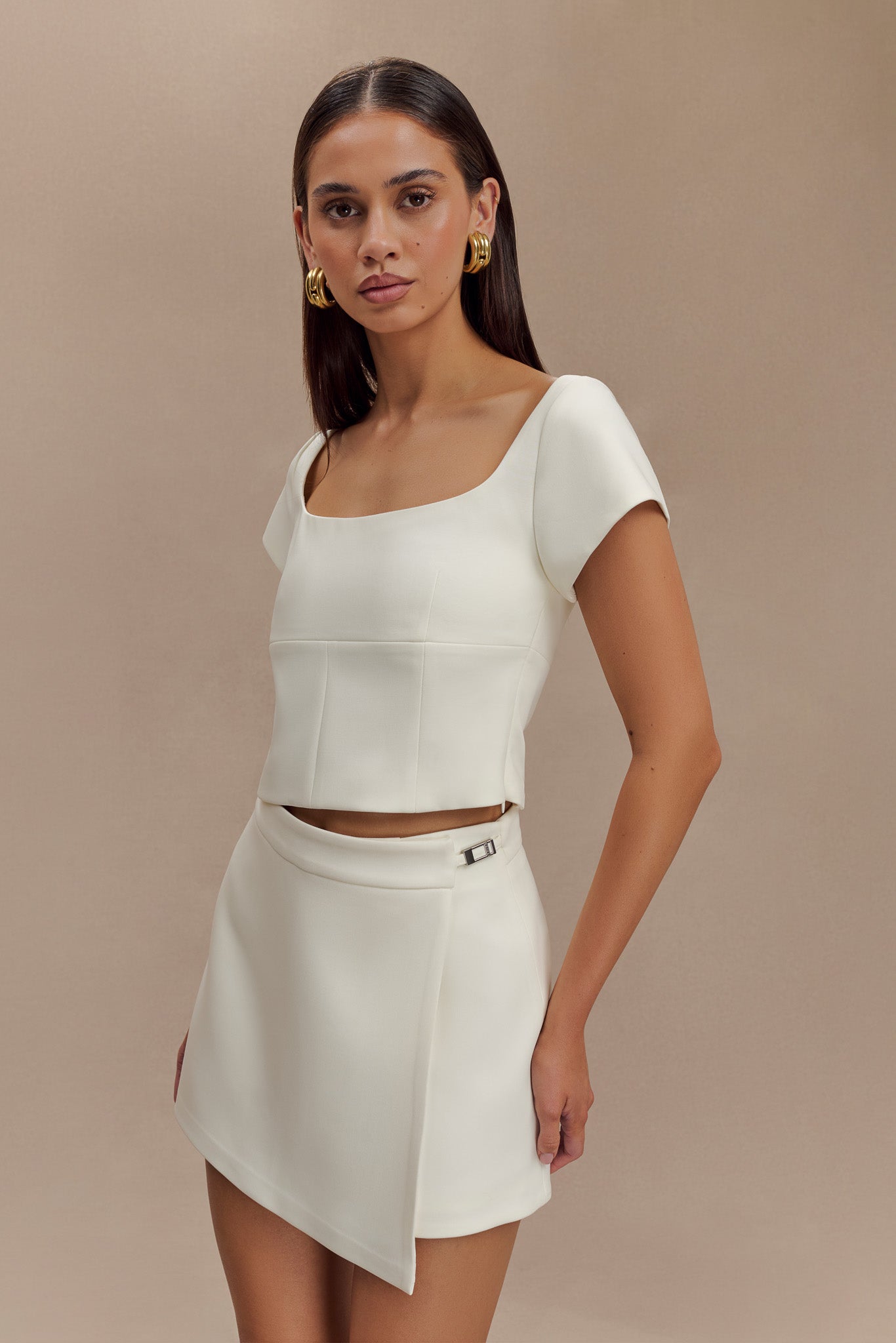 ROF Celene Toka Skort - Fildişi