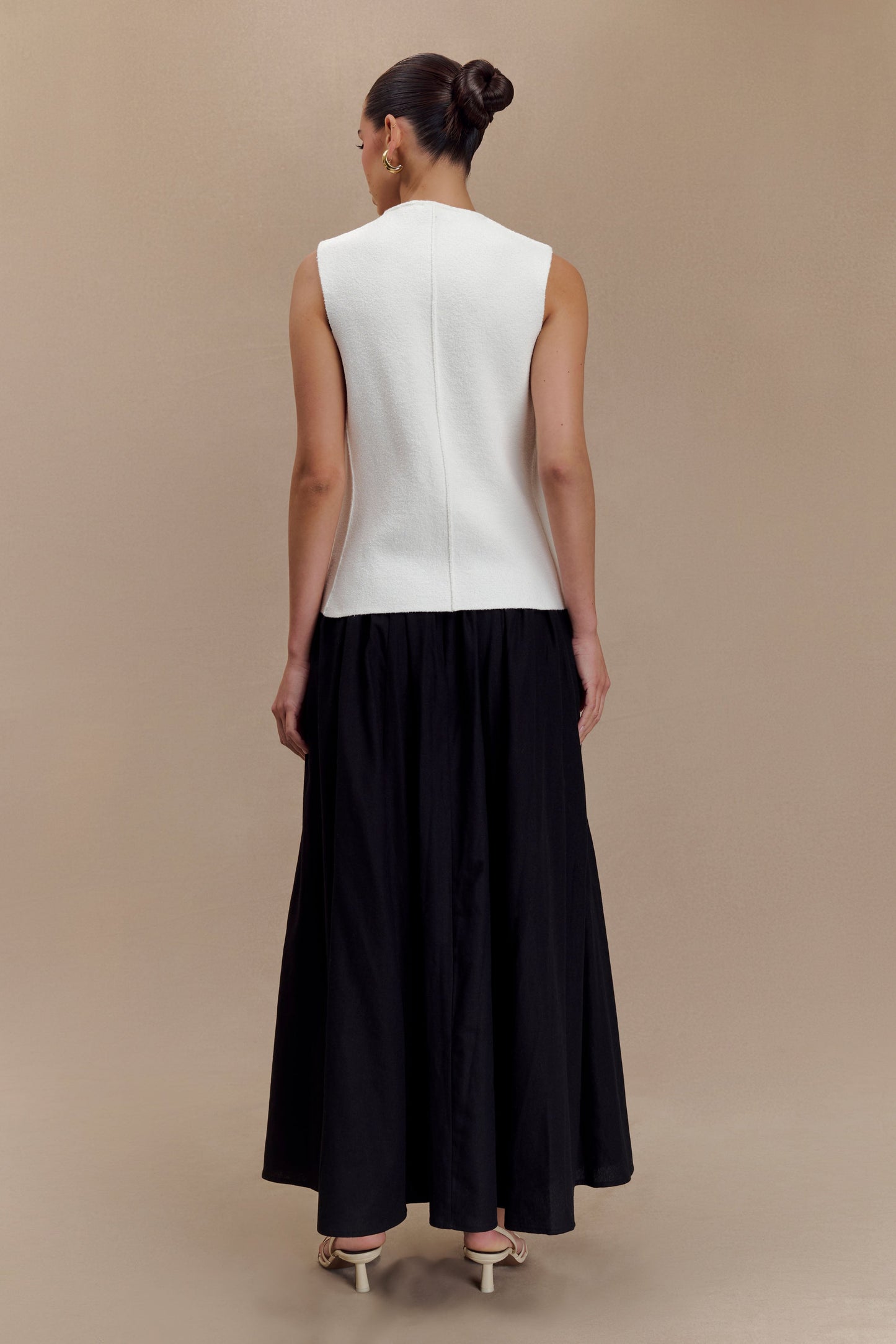 ROF Clarence Keten A-Line Maxi Etek - Siyah
