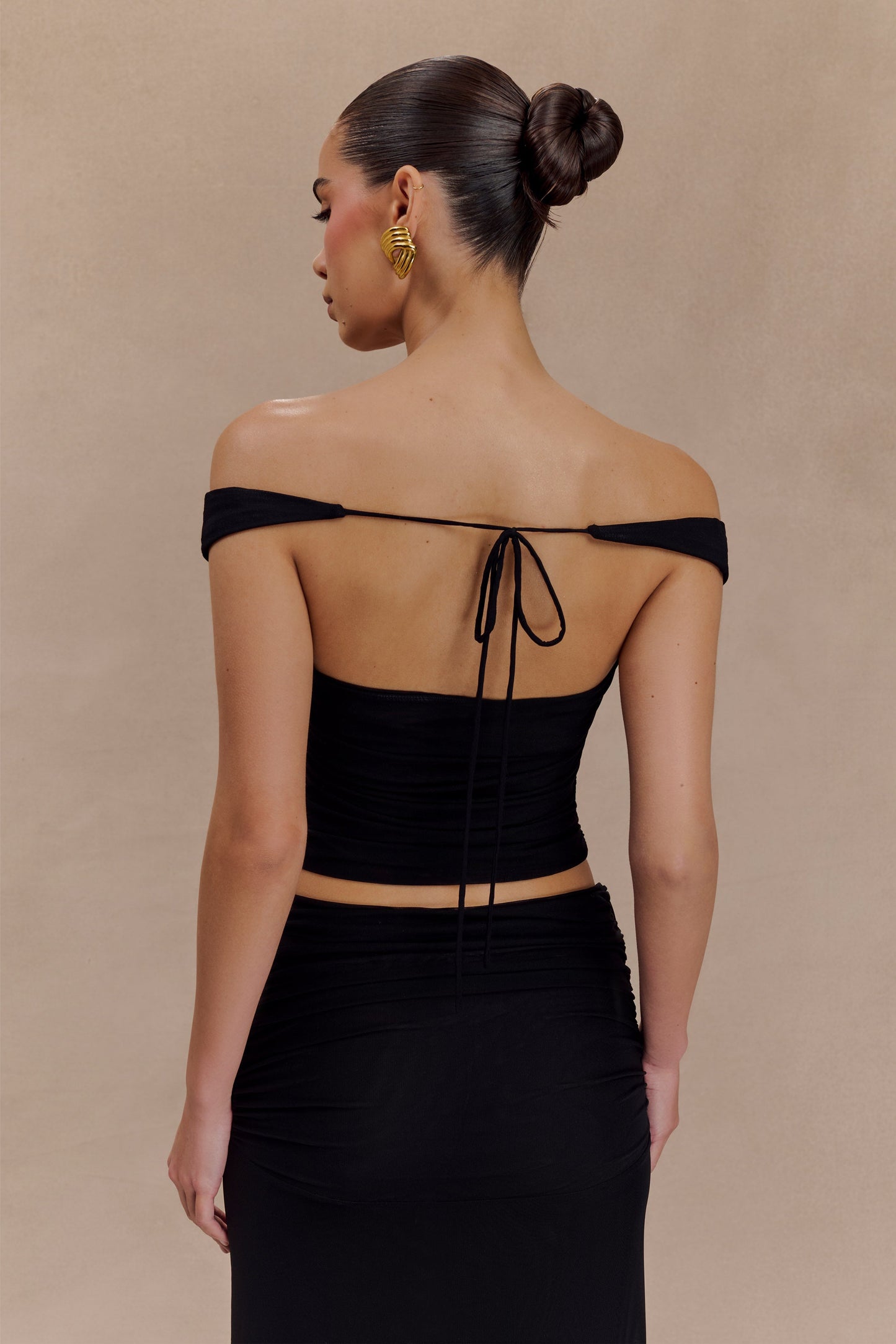 ROF Brooklyn File Crop Top - Siyah