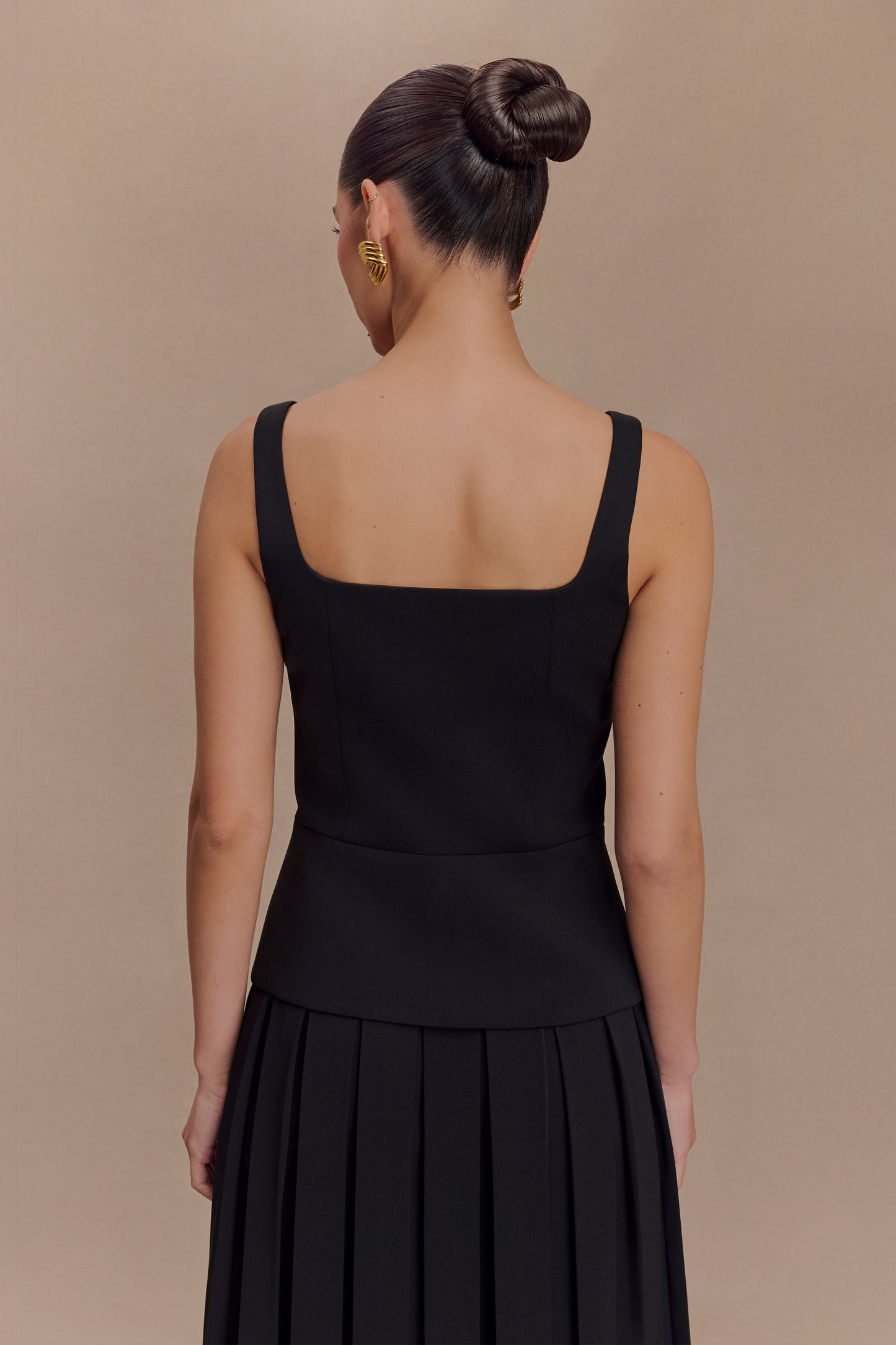 ROF Sunny Takım Peplum Üst - Siyah