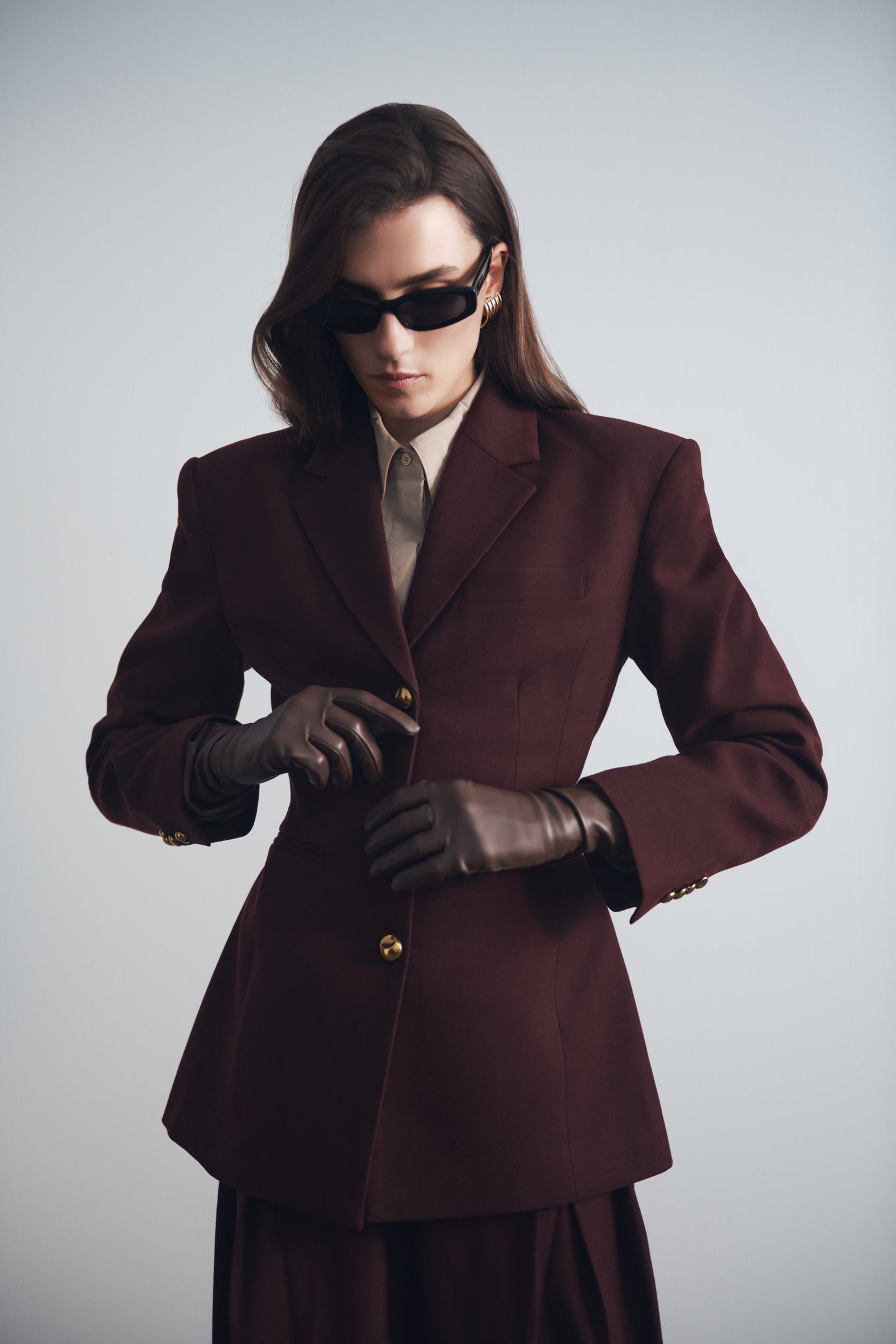 ROF Bellamy Cinched Blazer - Maun