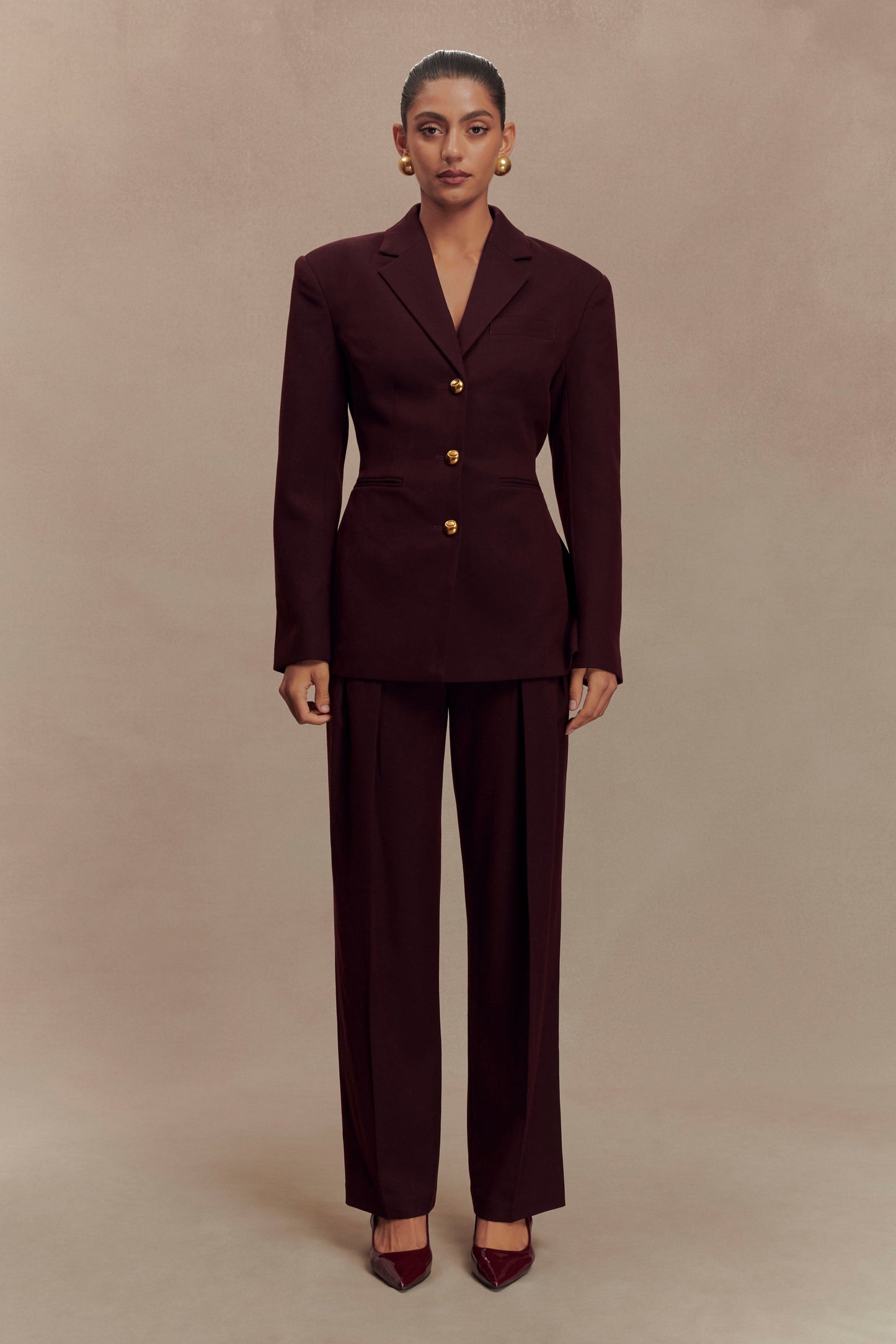 ROF Bellamy Cinched Blazer - Maun