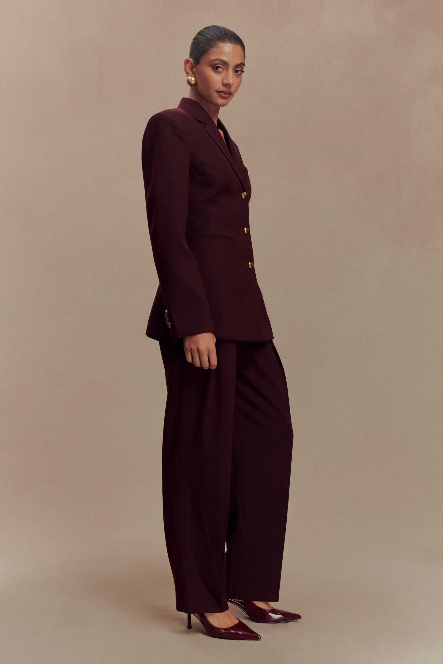 ROF Bellamy Cinched Blazer - Maun
