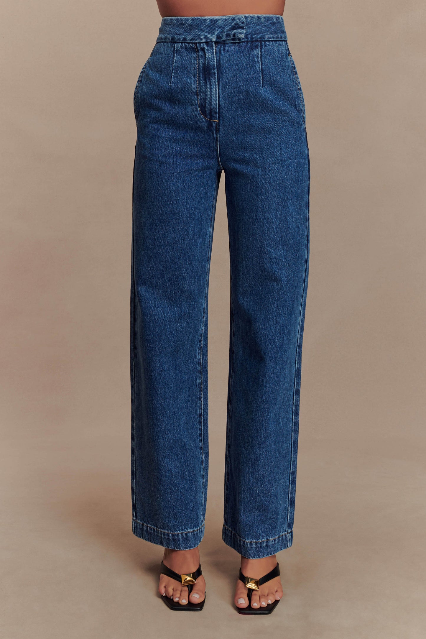 ROF Rayne Geniş Paça Denim Jean - 90'Lar Mavi