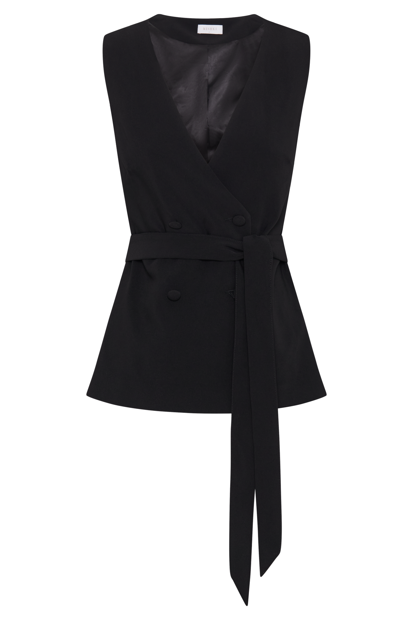 ROF Amelie Takım Elbise Longline Yelek - Siyah