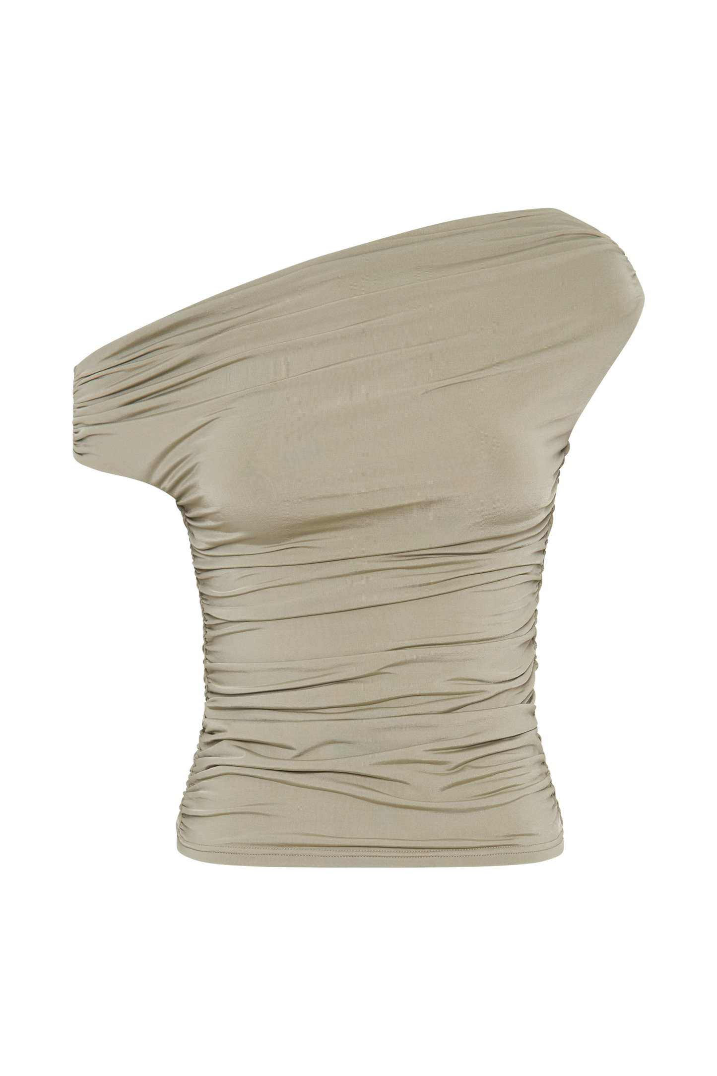 ROF Alayna Dar Kesim Dantelli Üst - Adaçayı