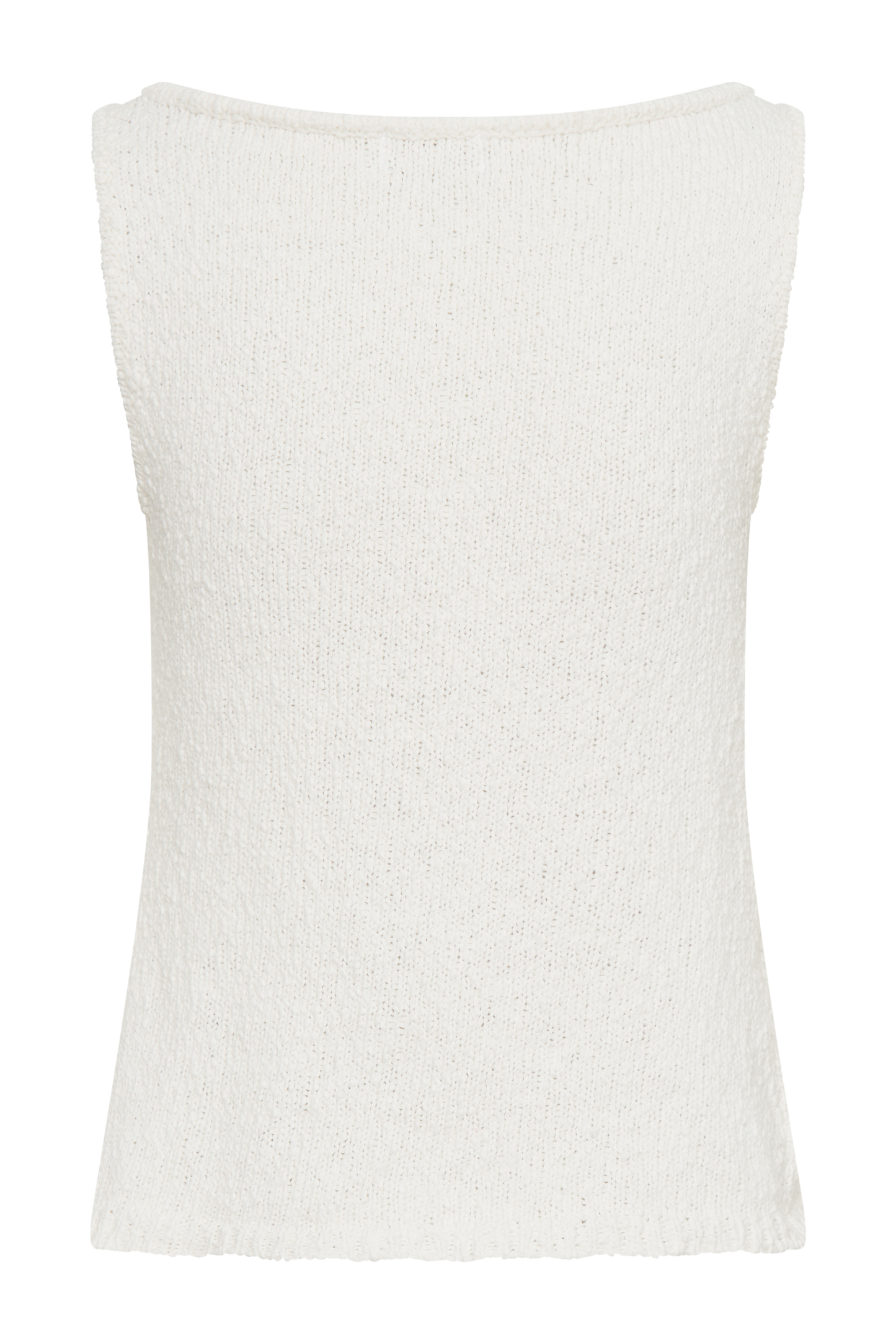 ROF Mackie Boucle Longline Yelek - Beyaz