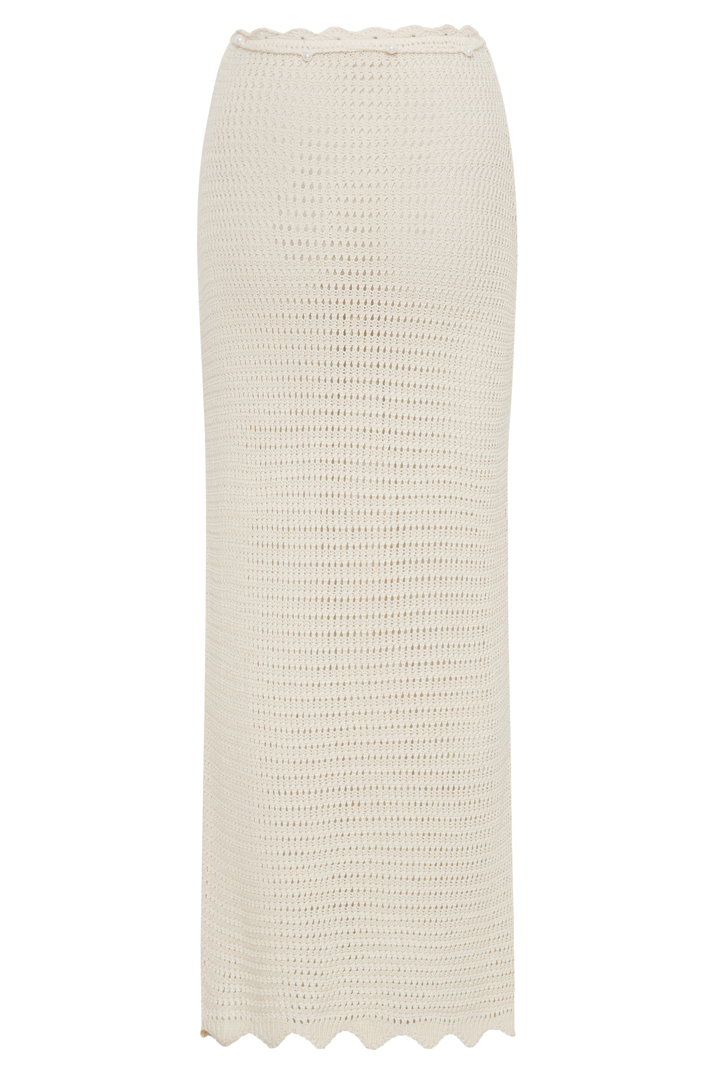 ROF Kira Örgü Maxi Etek - Buttercream
