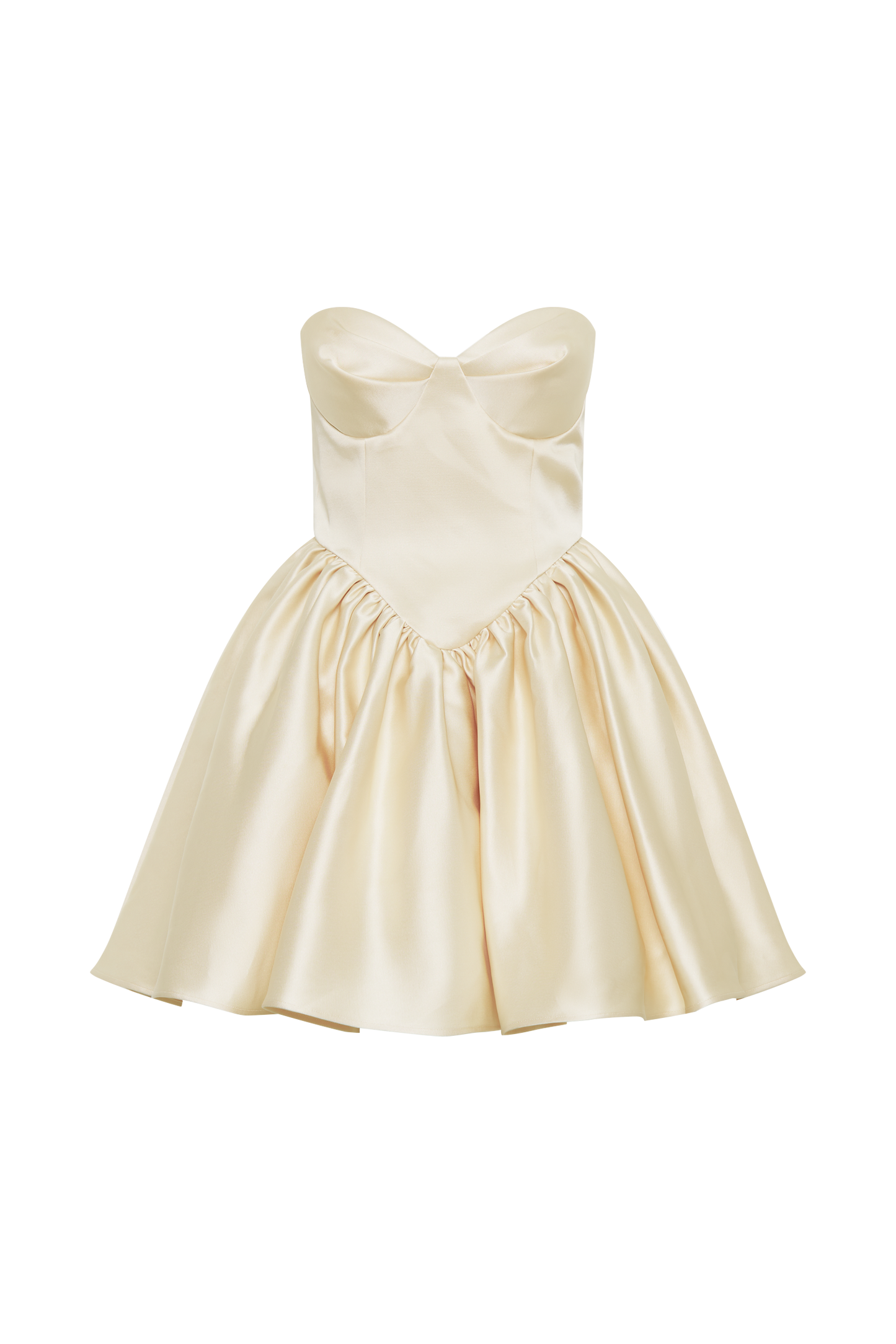 ROF Hollie Yapılı Korse Mini Elbise - Gold