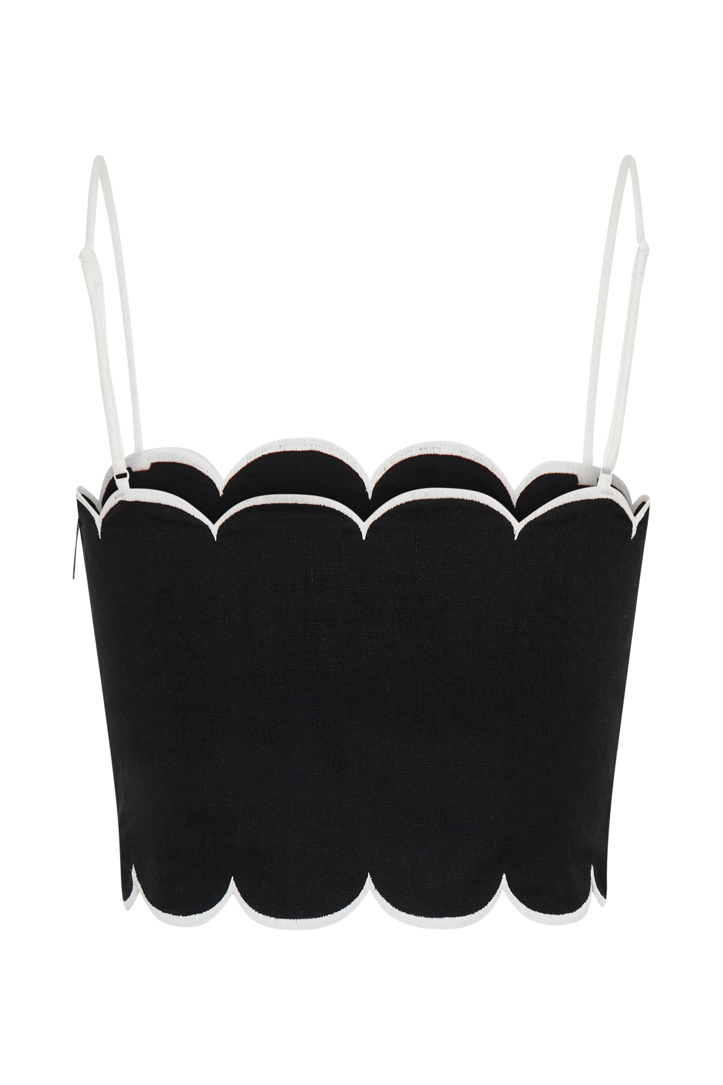 ROF Alessio Taraklı Keten Üst - Siyah