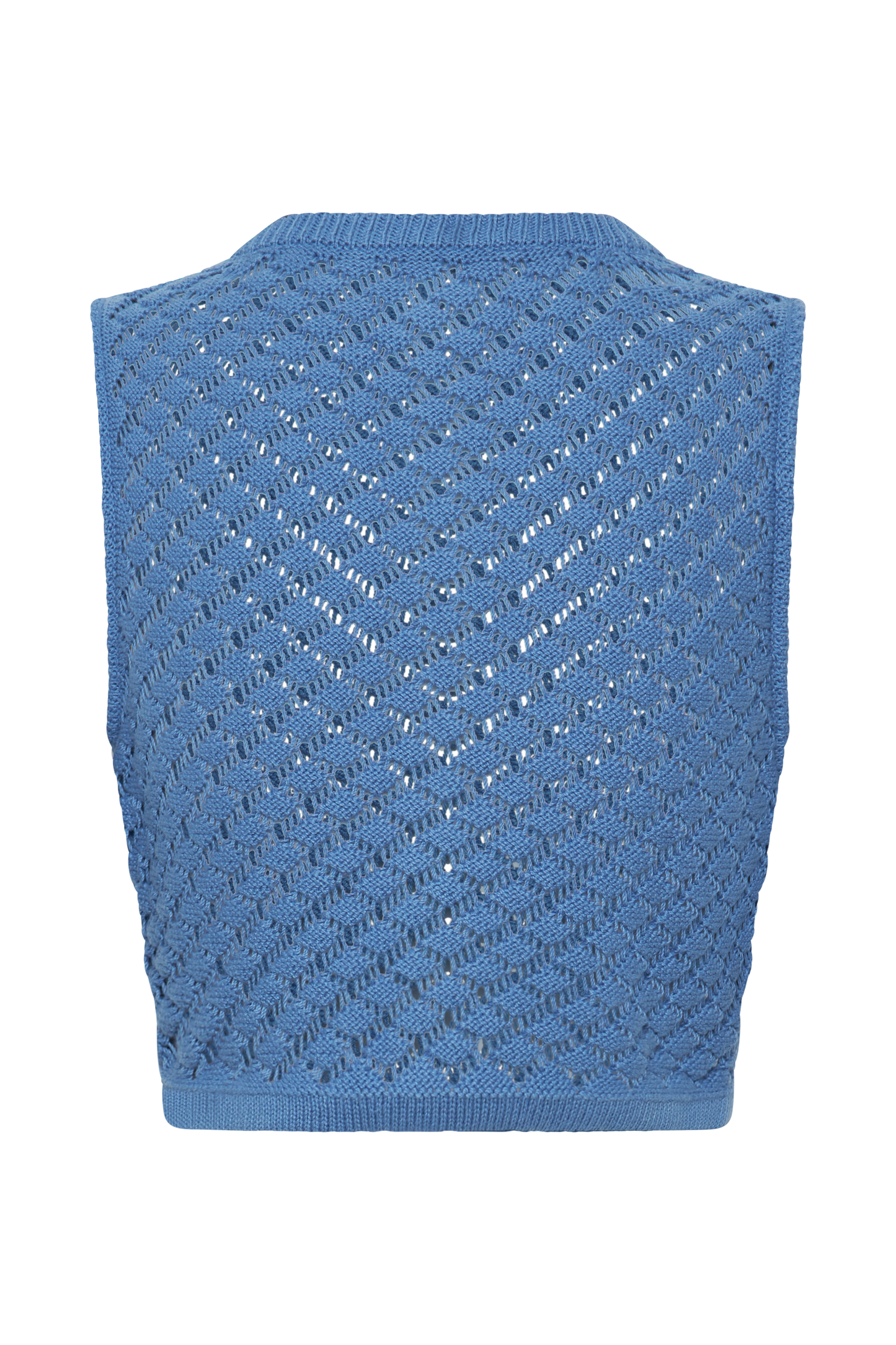 ROF Lorenza Tığ İşi Düğmeli Crop Top - Cezayir Menekşesi