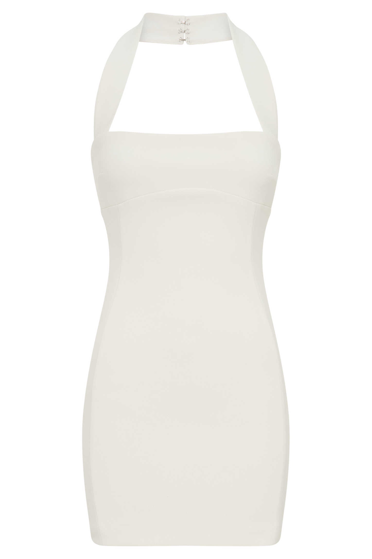 ROF Amelita Takım Elbise Boyundan Bağlamalı Mini Elbise - Fildişi