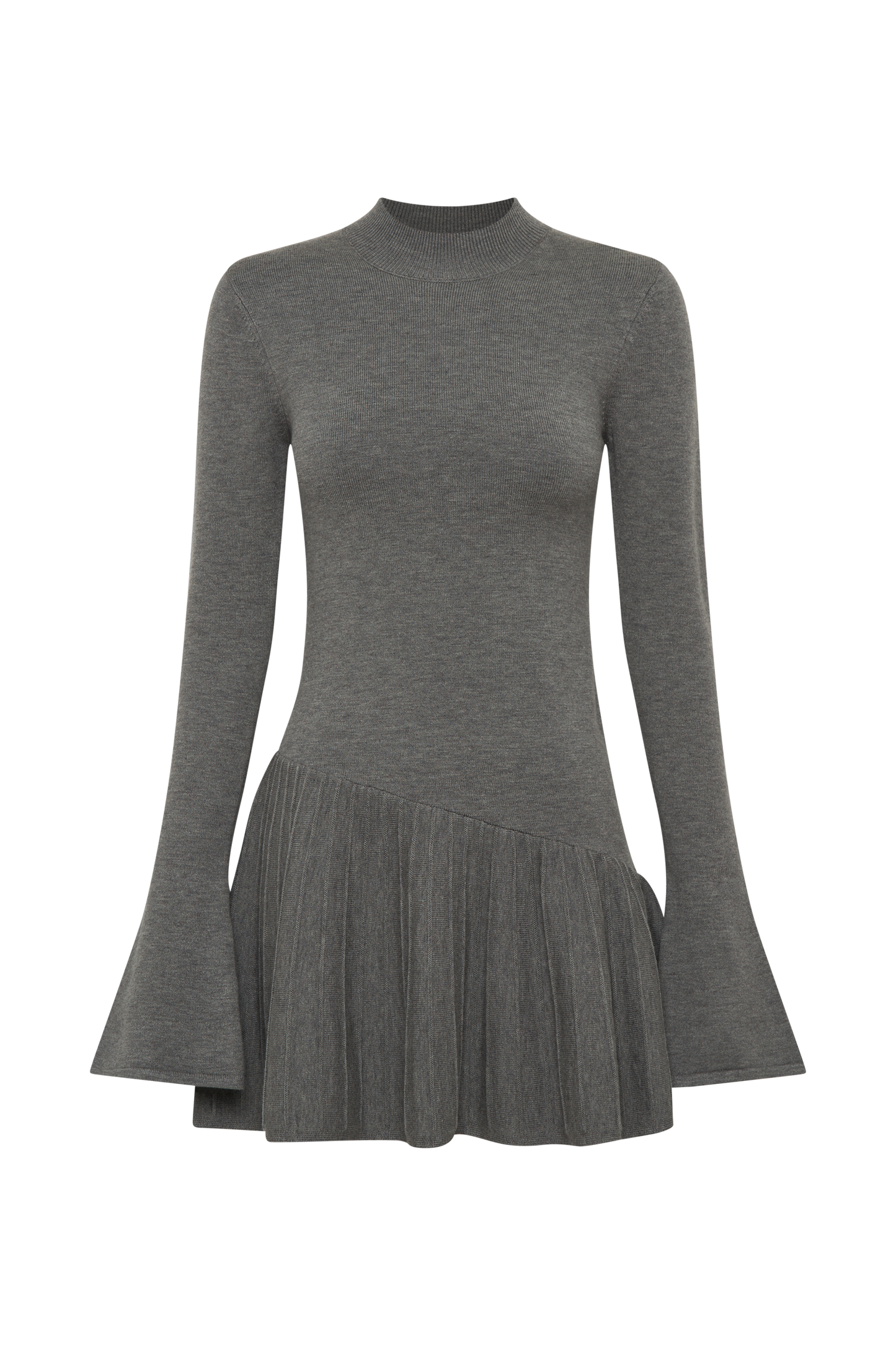ROF Blair Örgü Mini Elbise - Kömür