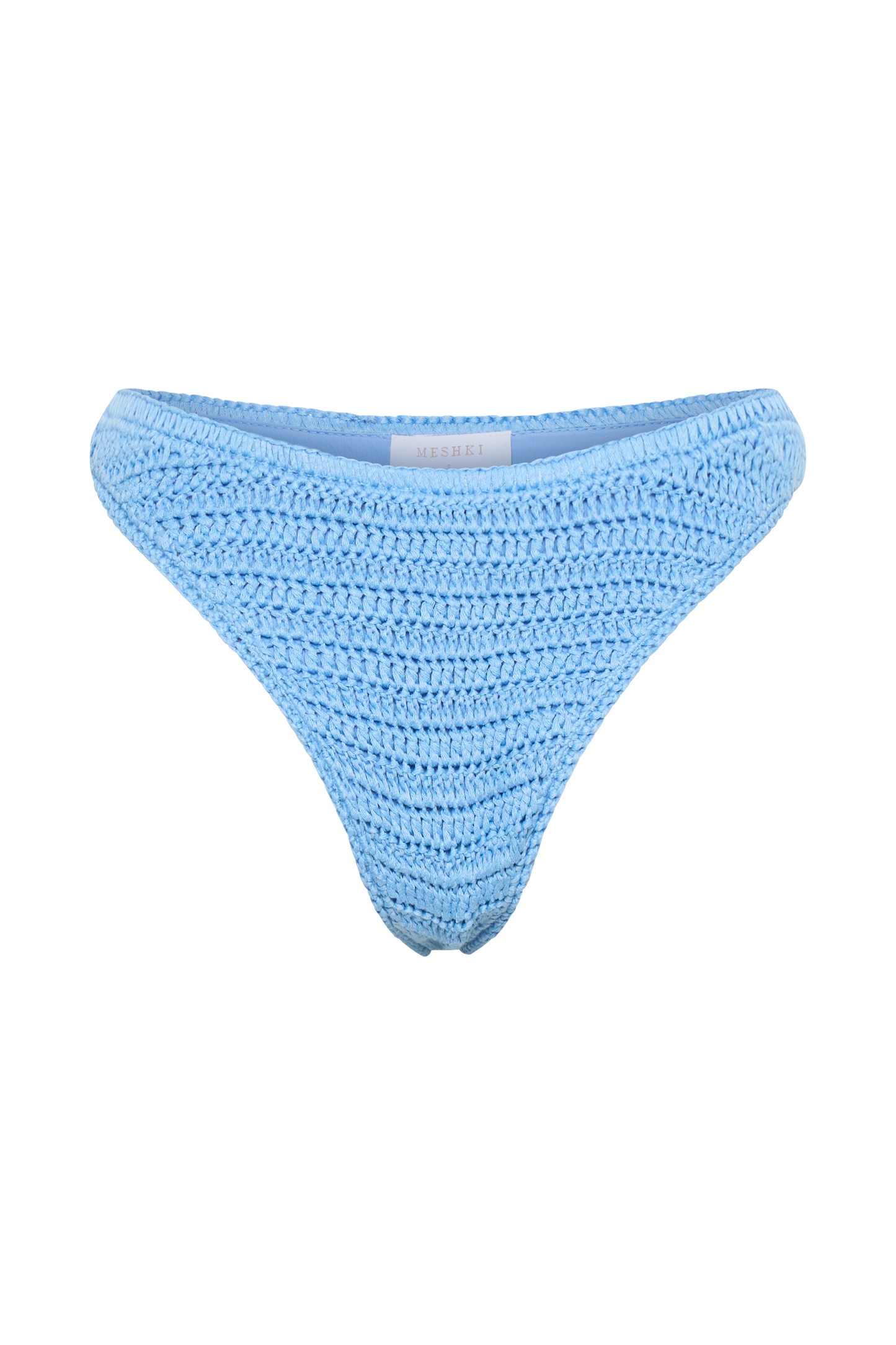 ROF Skye Çiçekli Tığ Bağlamalı Bikini Altı - Peygamber Çiçeği Mavisi
