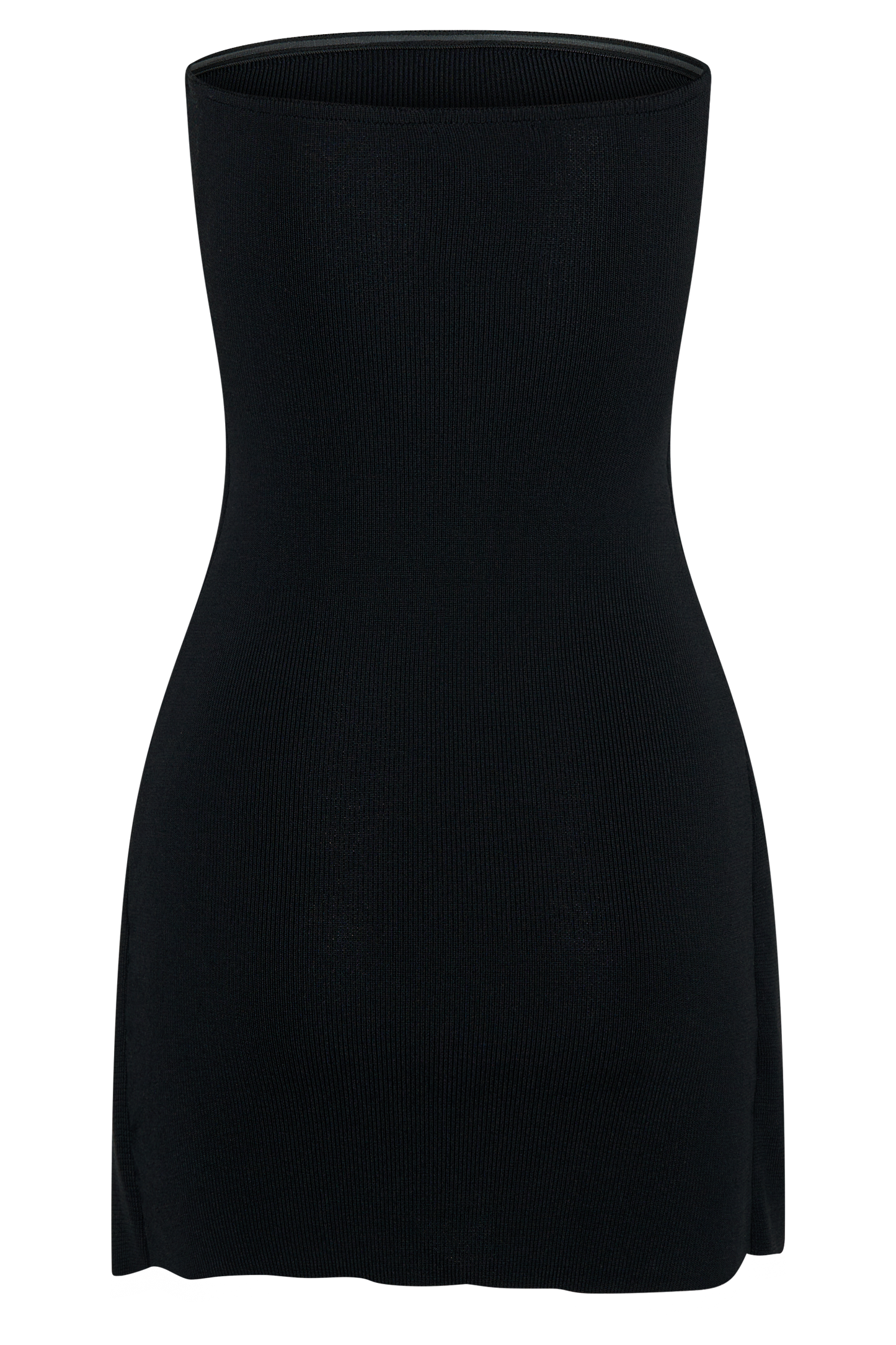 ROF Rian Straplez Triko Mini Elbise - Siyah
