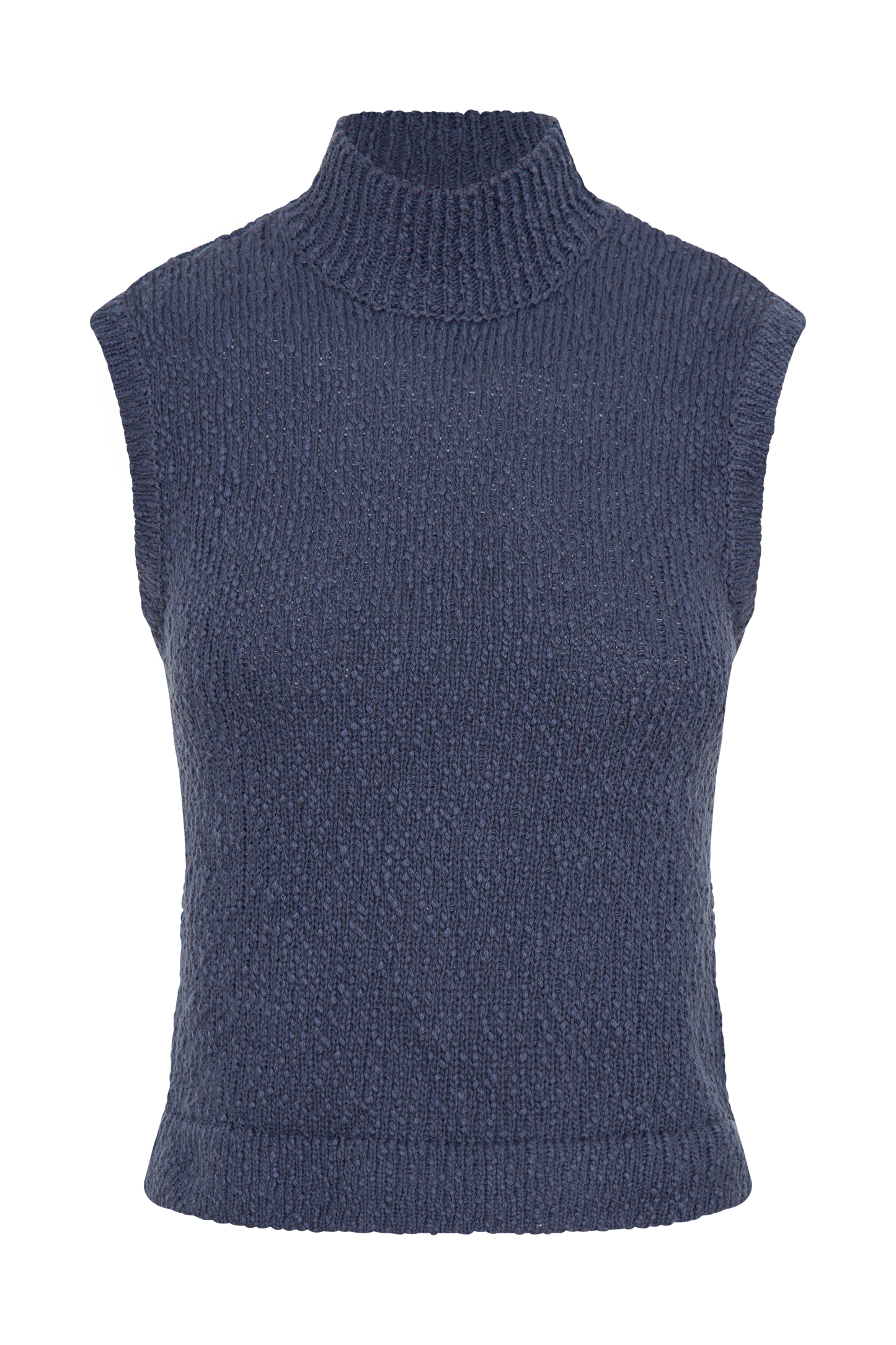 ROF Açelya Kolsuz Örgü Üst - Çelik