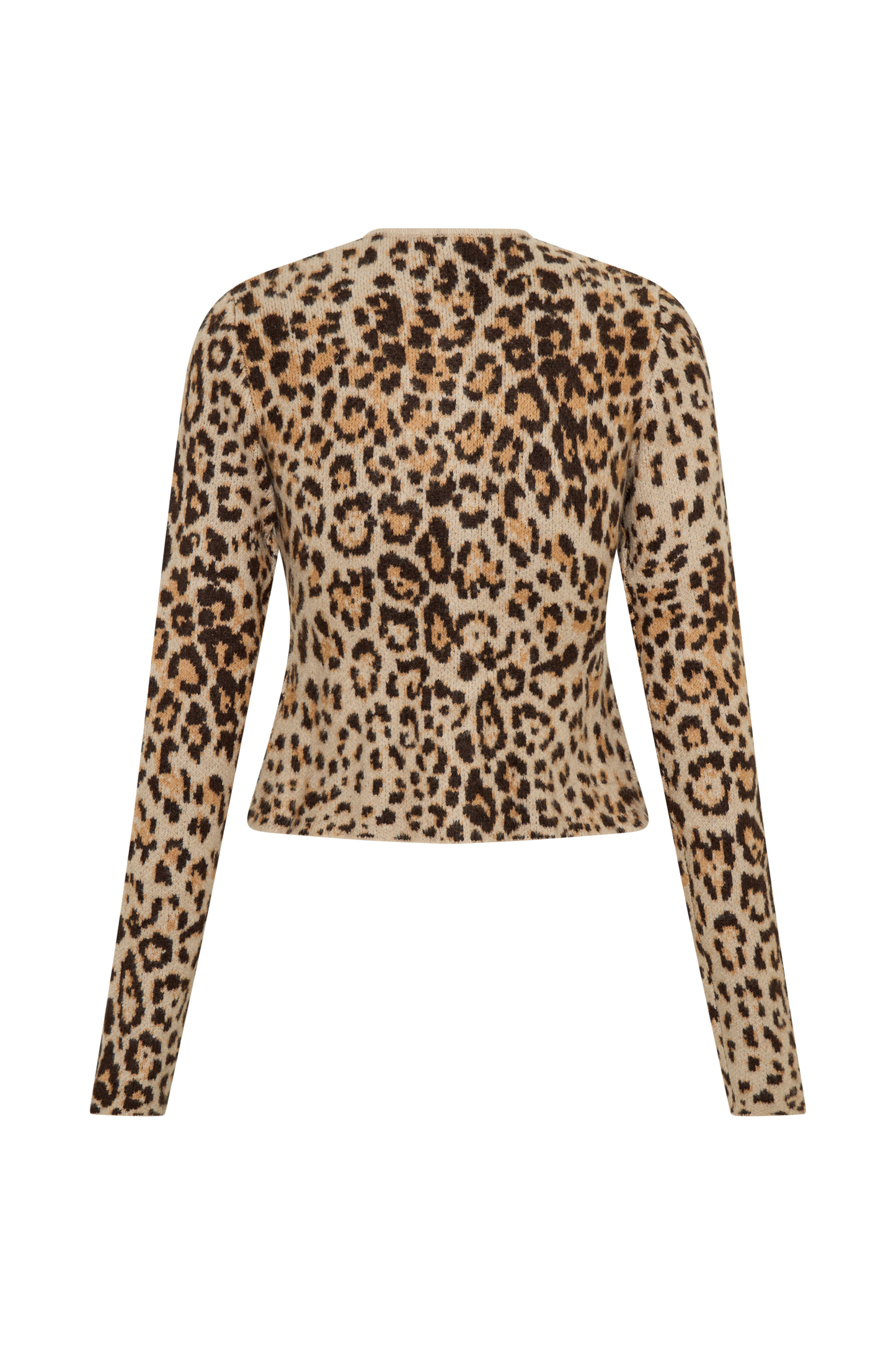 ROF Marissa Örgü Hırka - Leopar Desenli