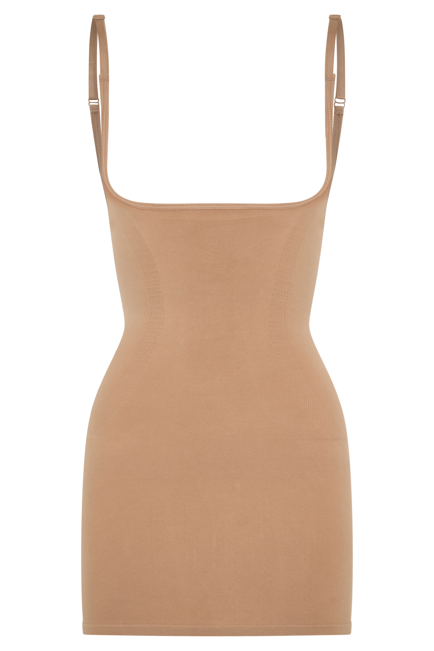 ROF Jocelyn Sırtı Açık Shapewear Mini Elbise - Latte