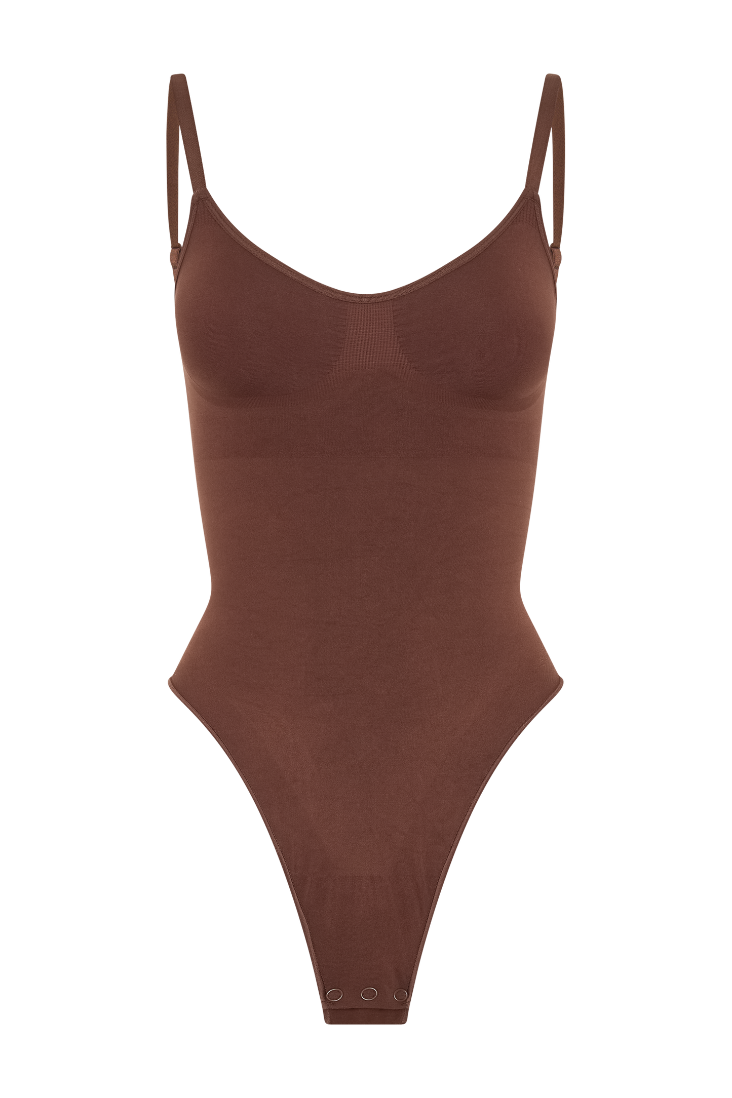 ROF Alyssa Sırtı Açık Shapewear Bodysuit - Espresso
