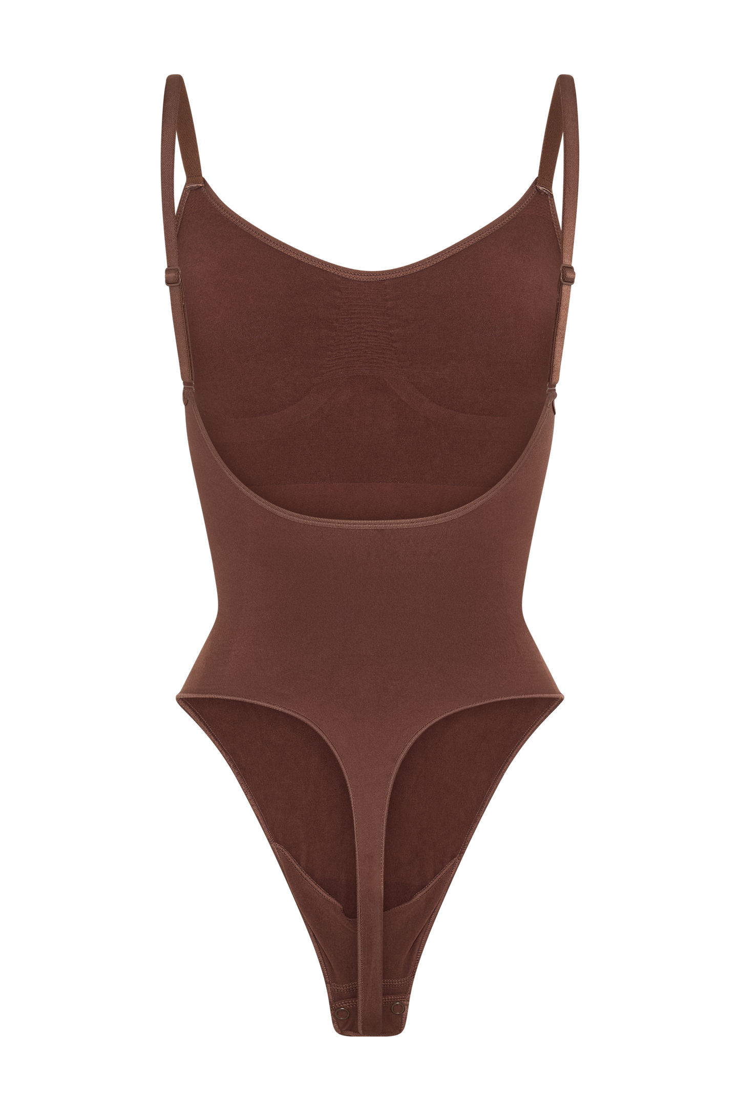 ROF Alyssa Sırtı Açık Shapewear Bodysuit - Espresso
