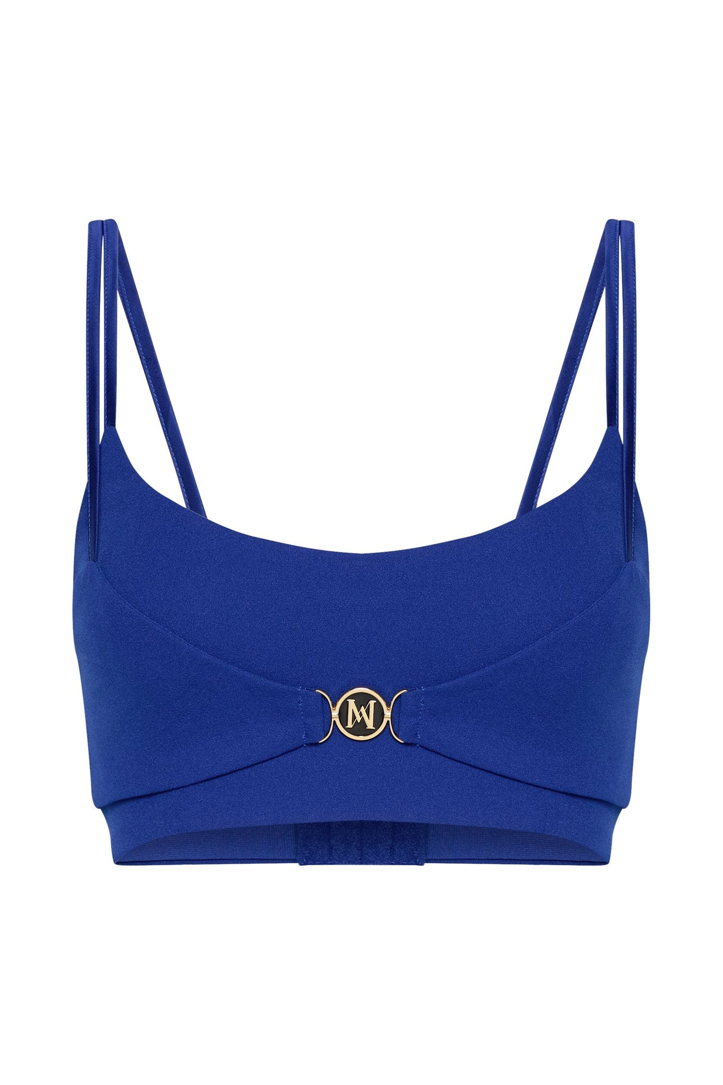 ROF Blythe Çift Askılı Crop Top - Kobalt Mavisi