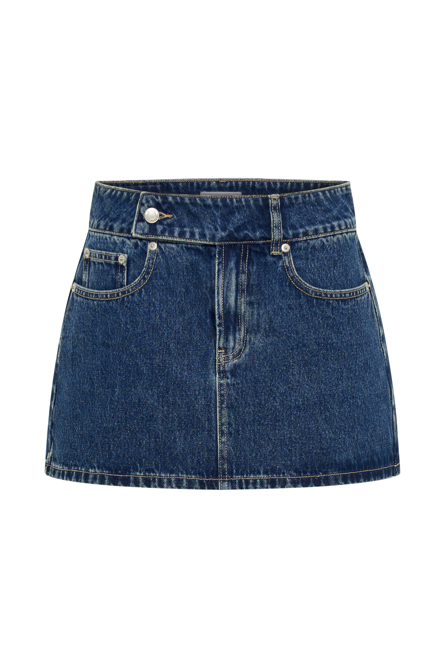 ROF Julienne Denim Mini Etek - Lacivert