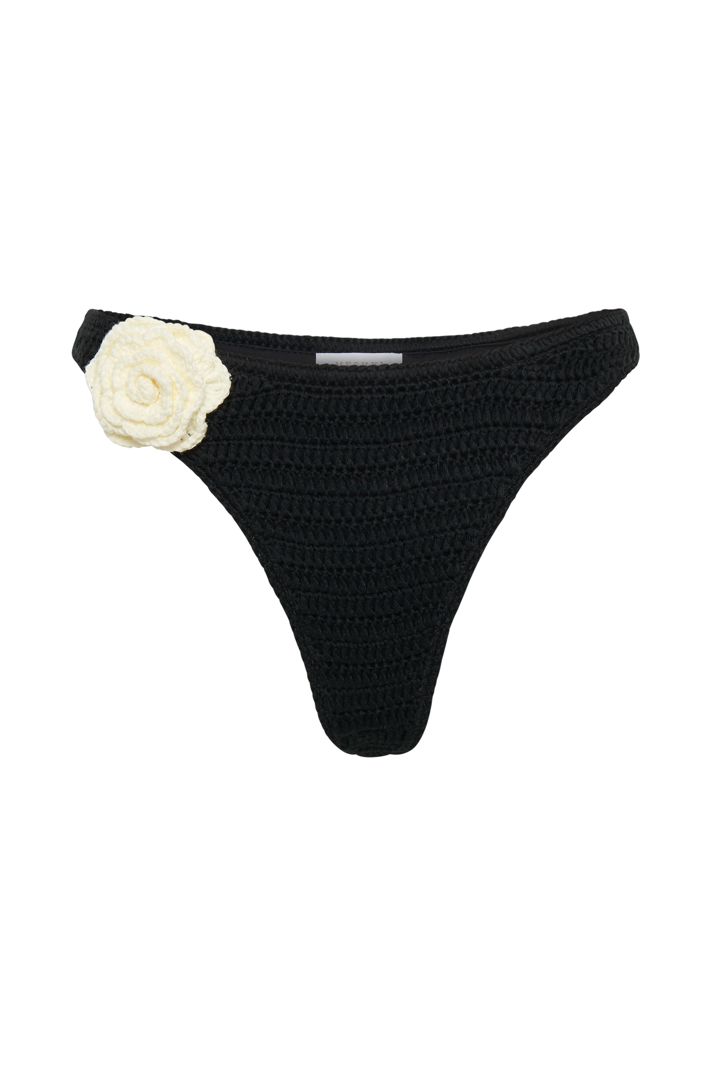 ROF Valencia Rose Kontrast Tığ Bikini Altı - Siyah