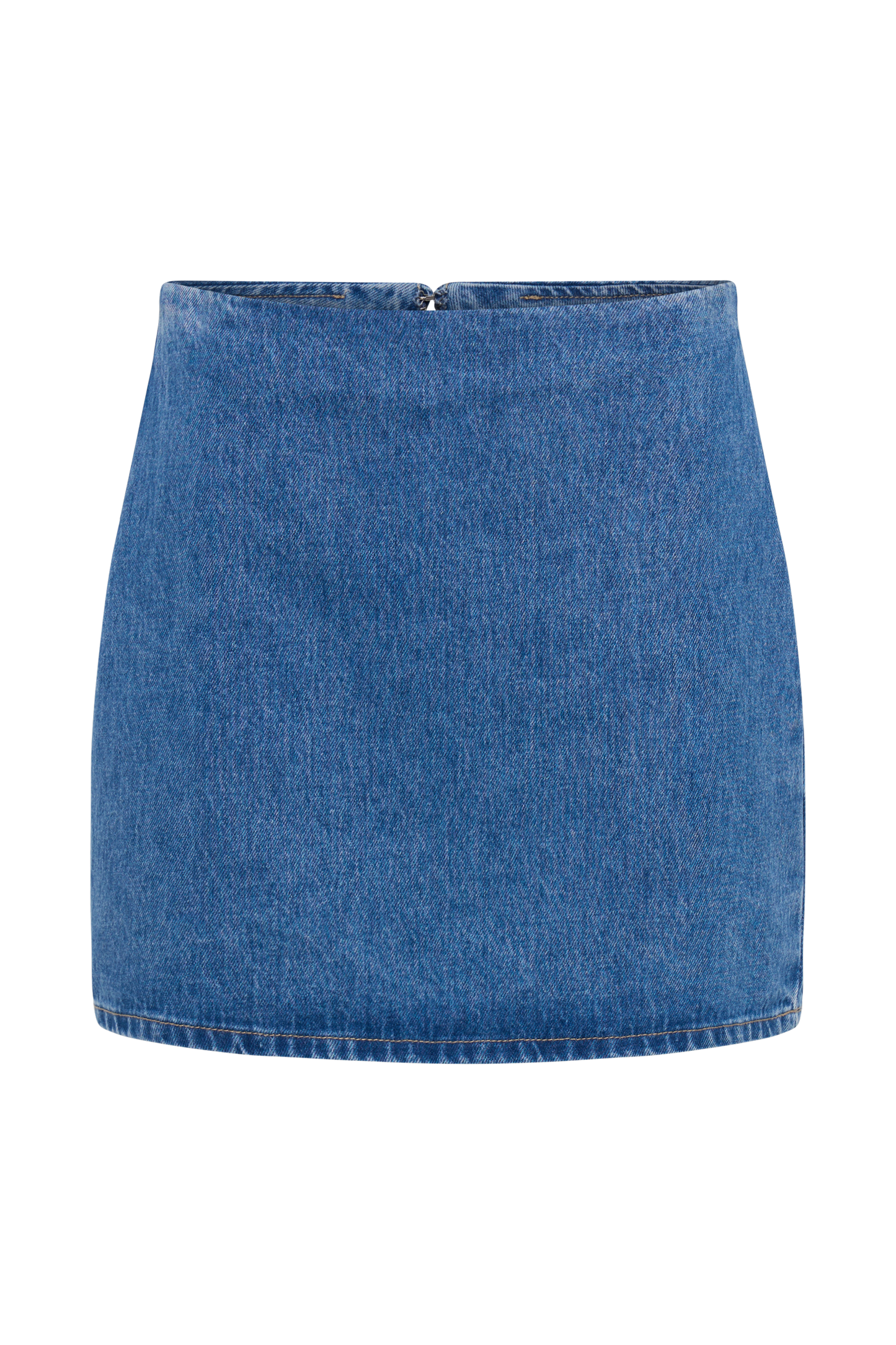 ROF Ellie Denim Mini Etek - 70'Ler Mavi