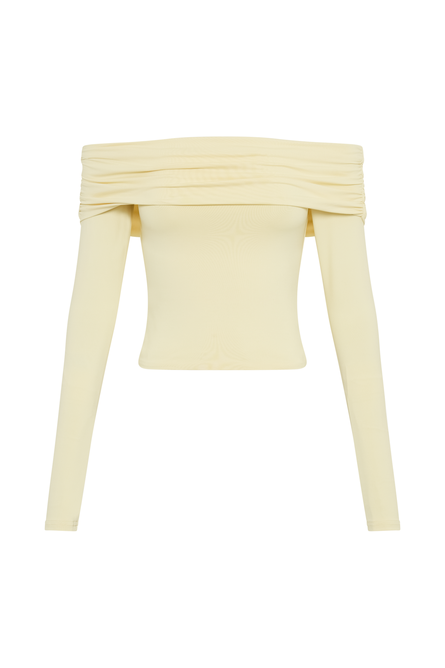 ROF Lucinda Geri Dönüşümlü Naylon Düşük Omuzlu Üst - Limon