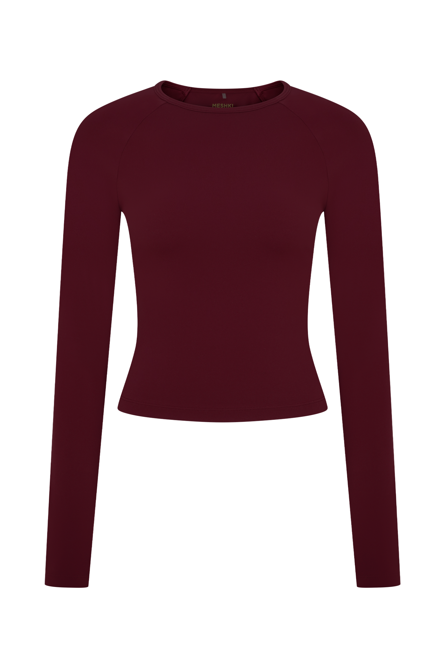 ROF Eliana Uzun Kollu Aktif Üst - Bordo
