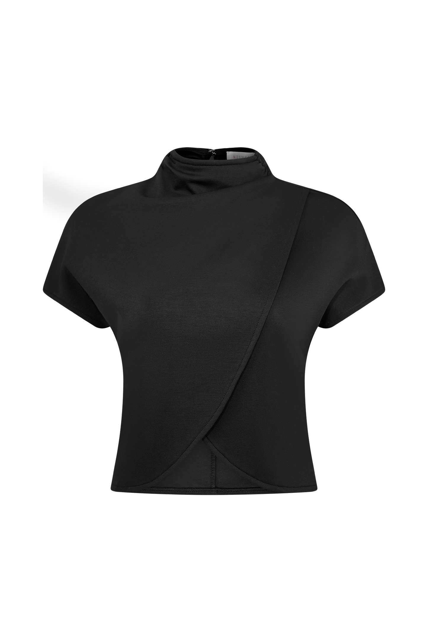 ROF Eris Yüksek Yaka Scuba Jersey Üst - Siyah