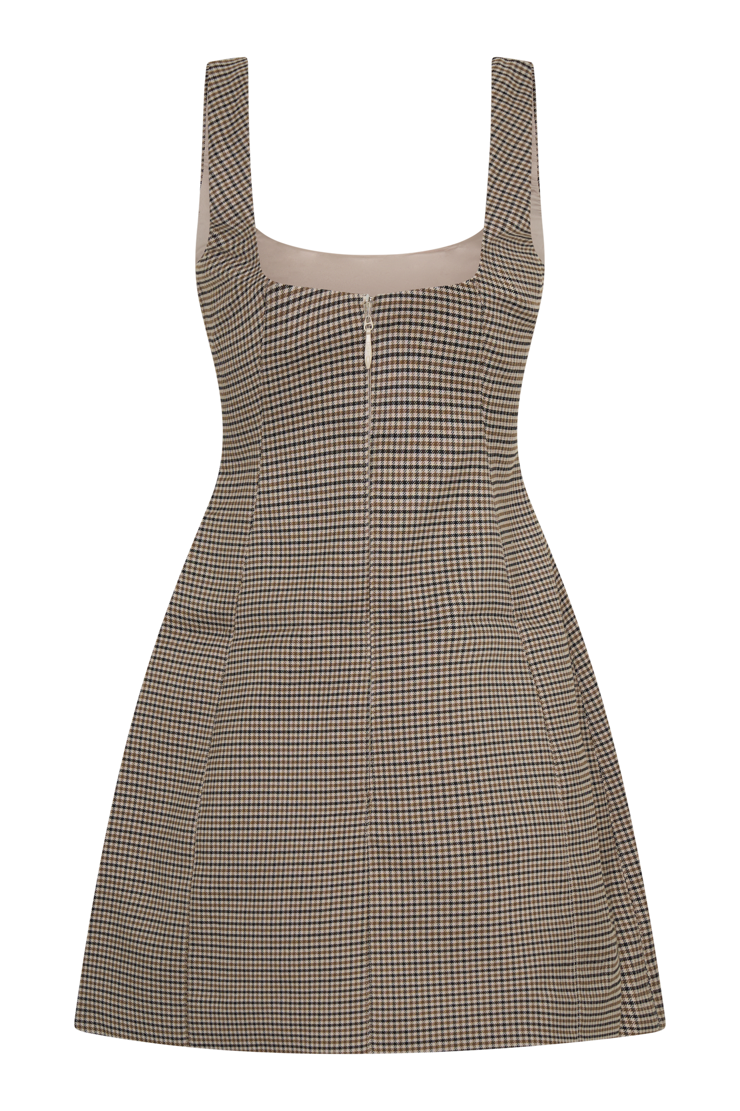 ROF Beth Mini Elbise - Tan Kareli