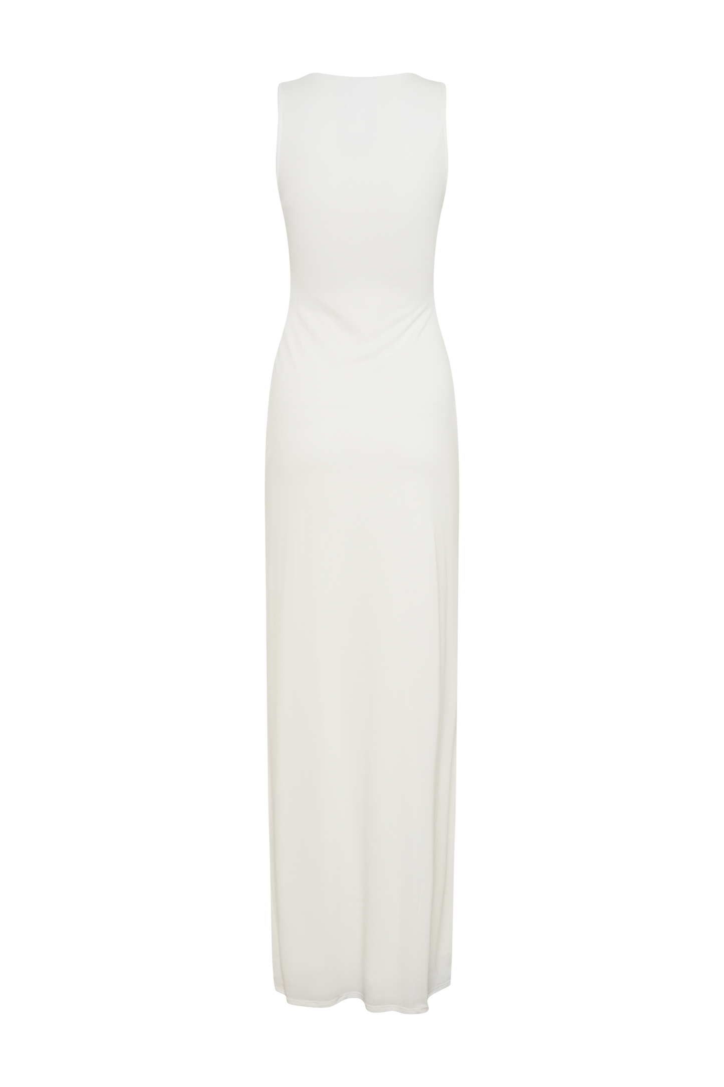 ROF Kassidy Şeftali Jersey Maxi Elbise - Fildişi