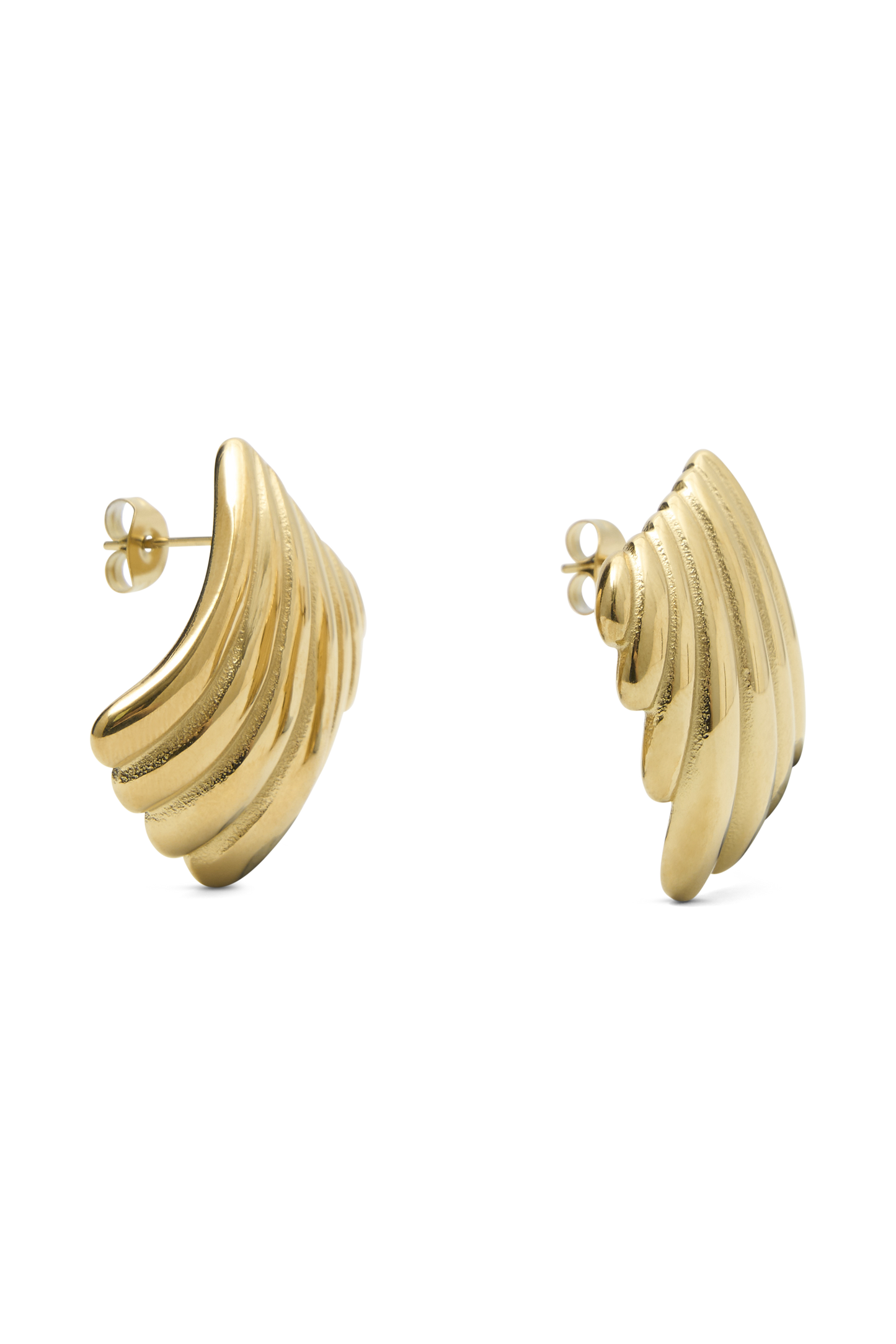 ROF Olympia Dokulu Kare Küpe - Altın