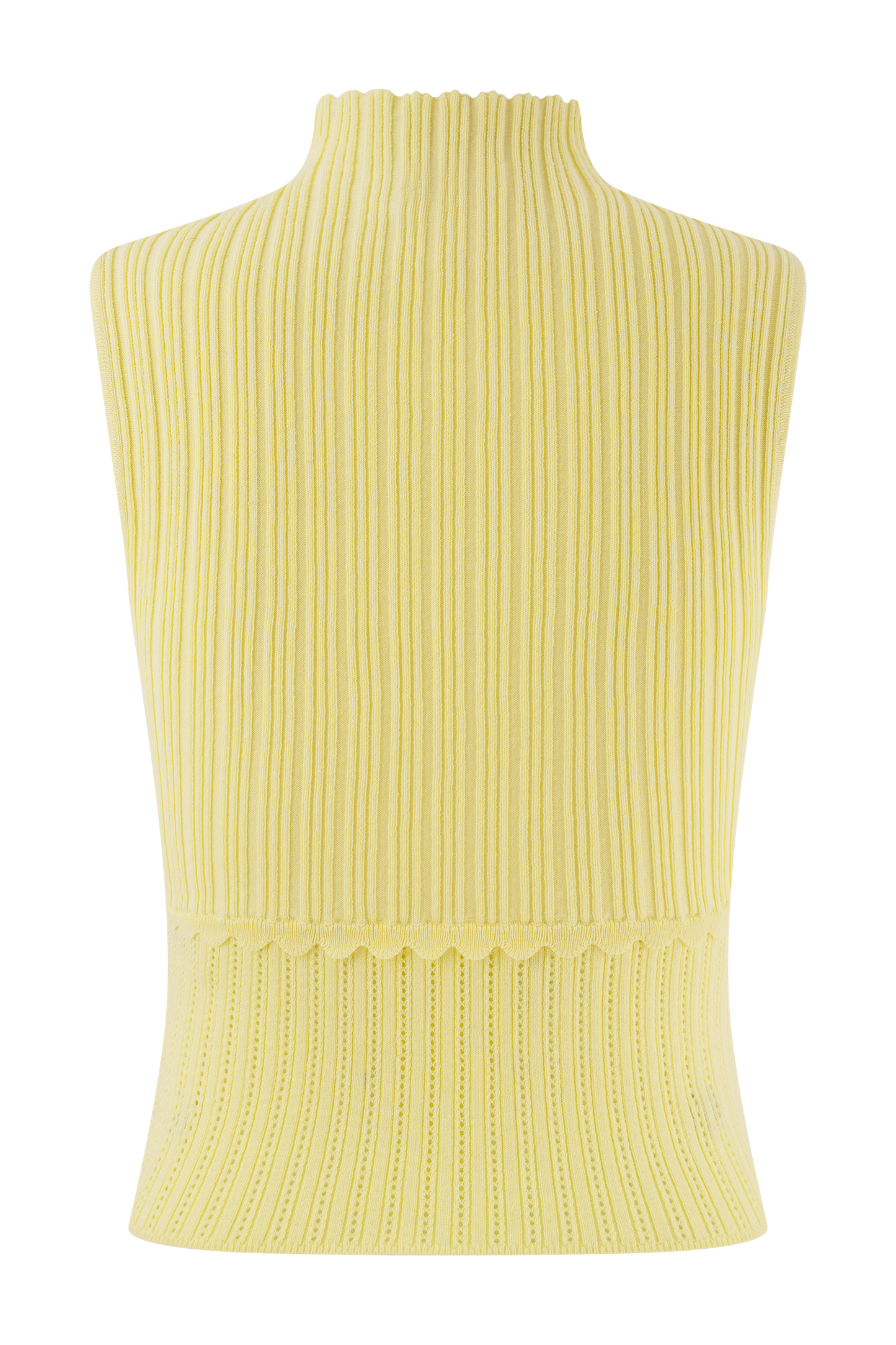 ROF Indy Pointelle Örgü Üst - Limon