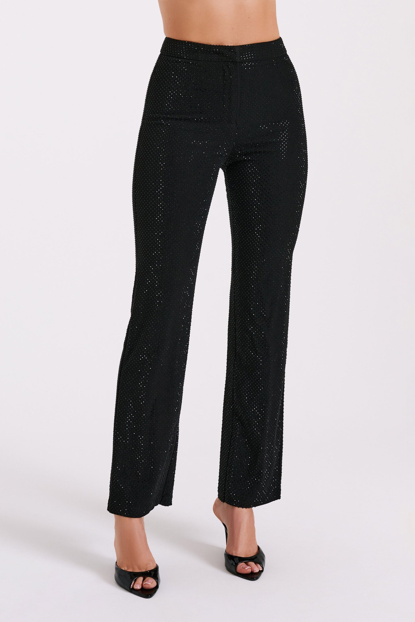 ROF Kaycee Düz Paça Diamante Pantolon - Siyah