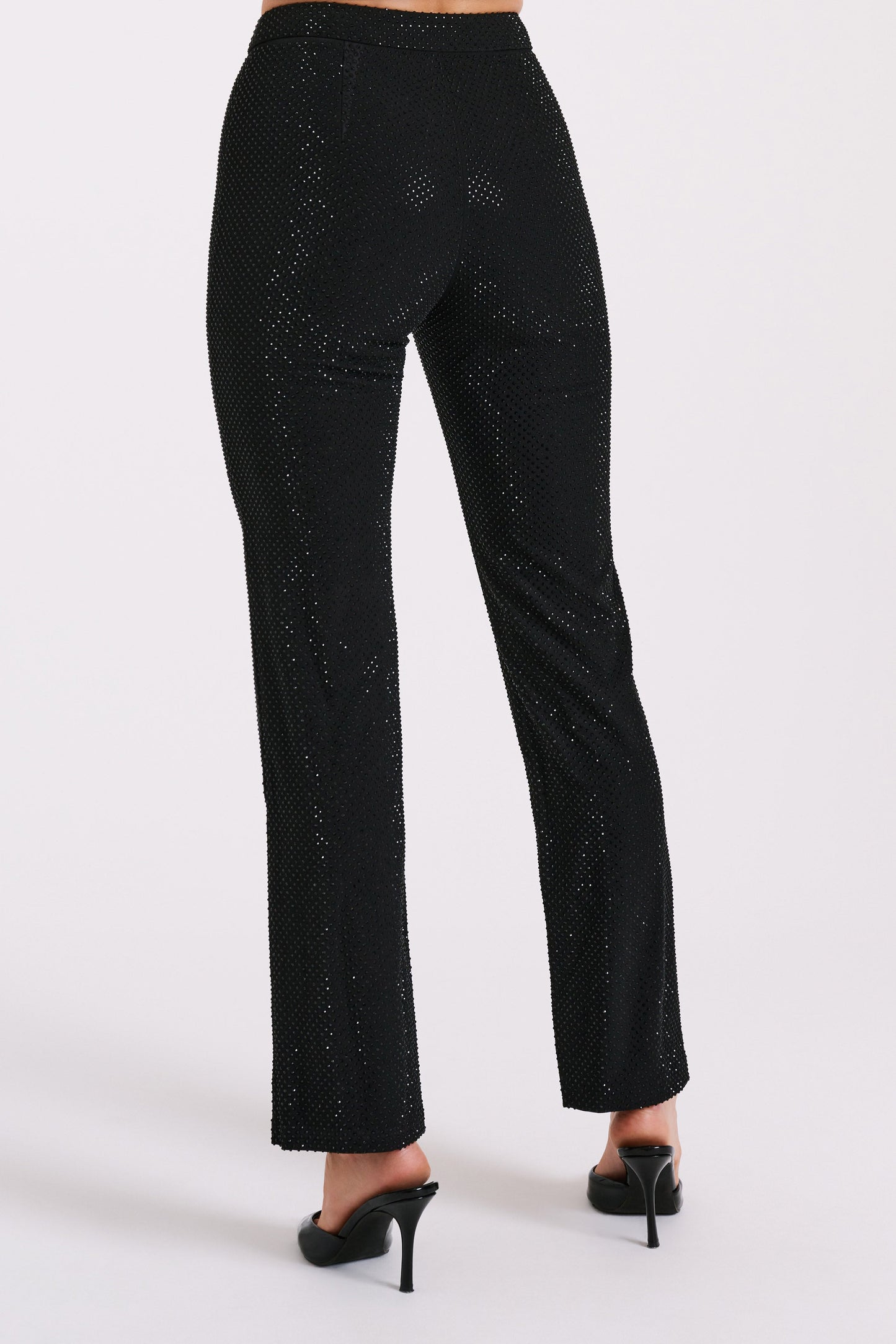 ROF Kaycee Düz Paça Diamante Pantolon - Siyah