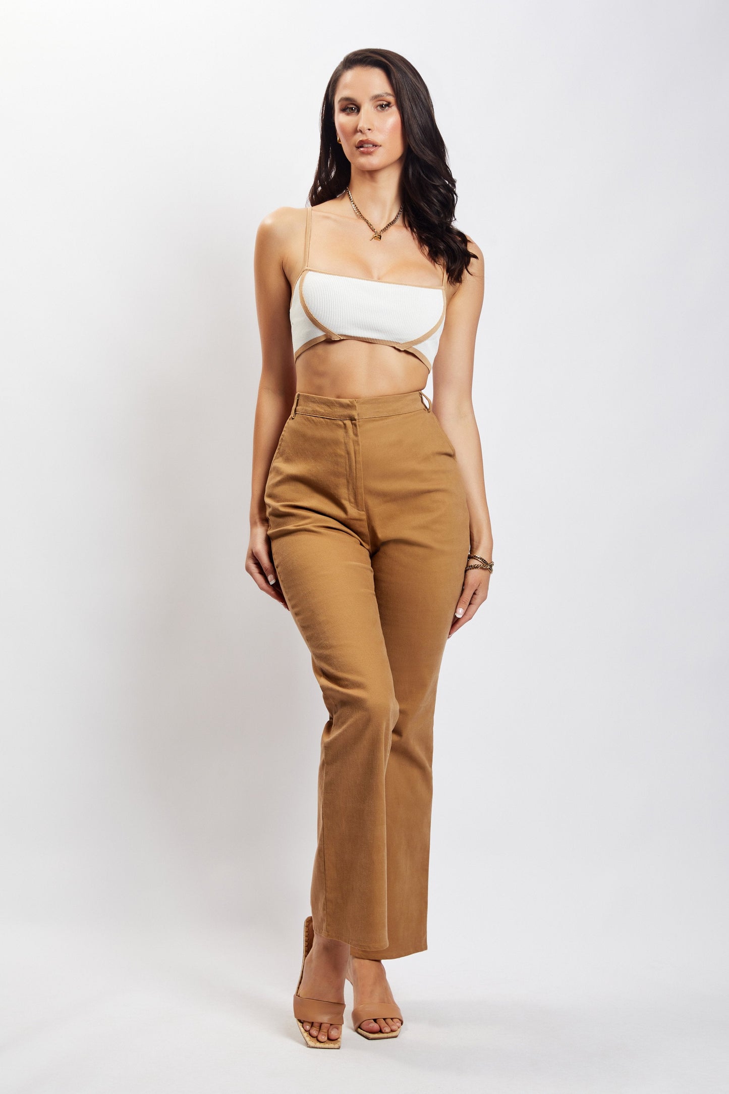 ROF Cindy Flare Pantolon - Camel