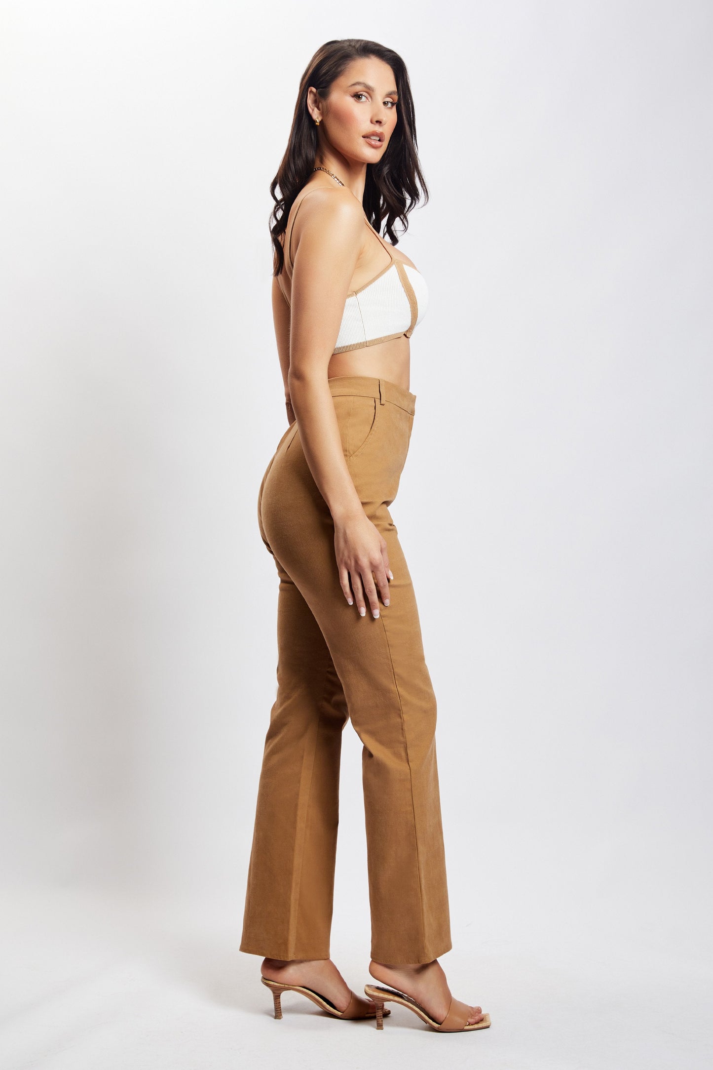 ROF Cindy Flare Pantolon - Camel