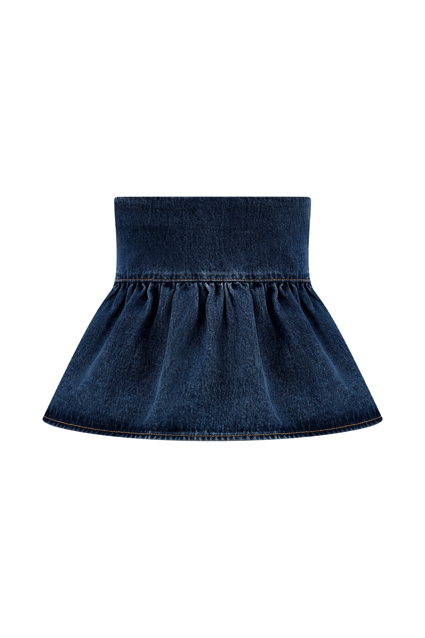 ROF Pauline Straplez Denim Üst - 90'Lar Mavi