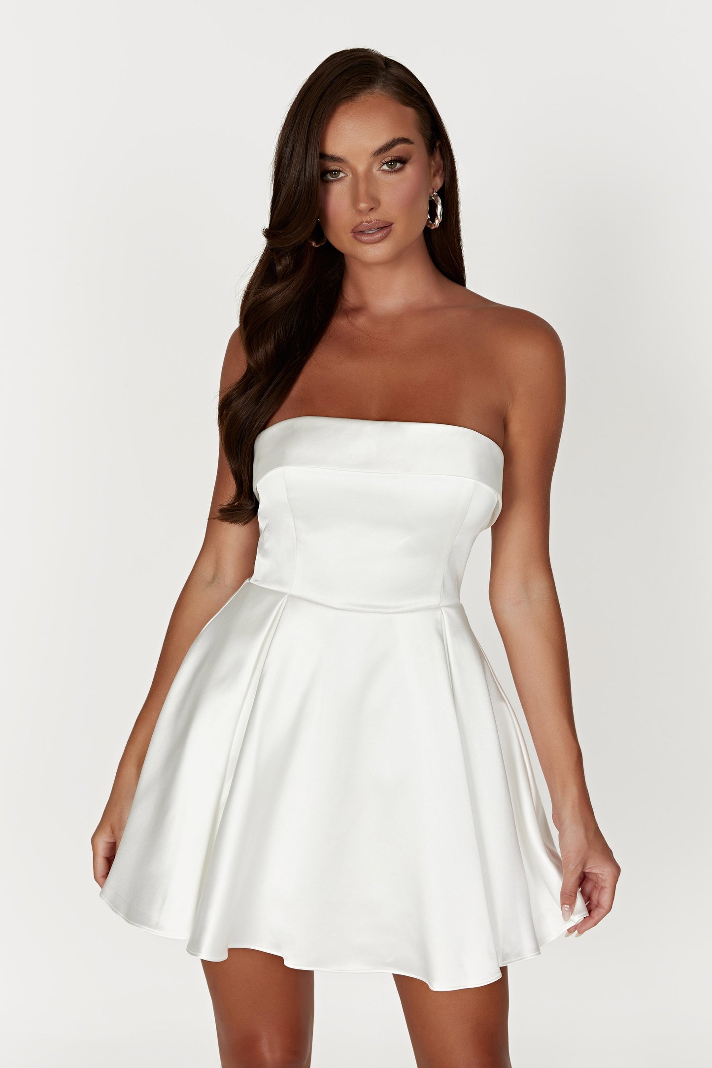 ROF Eileen Mini Elbise - Beyaz