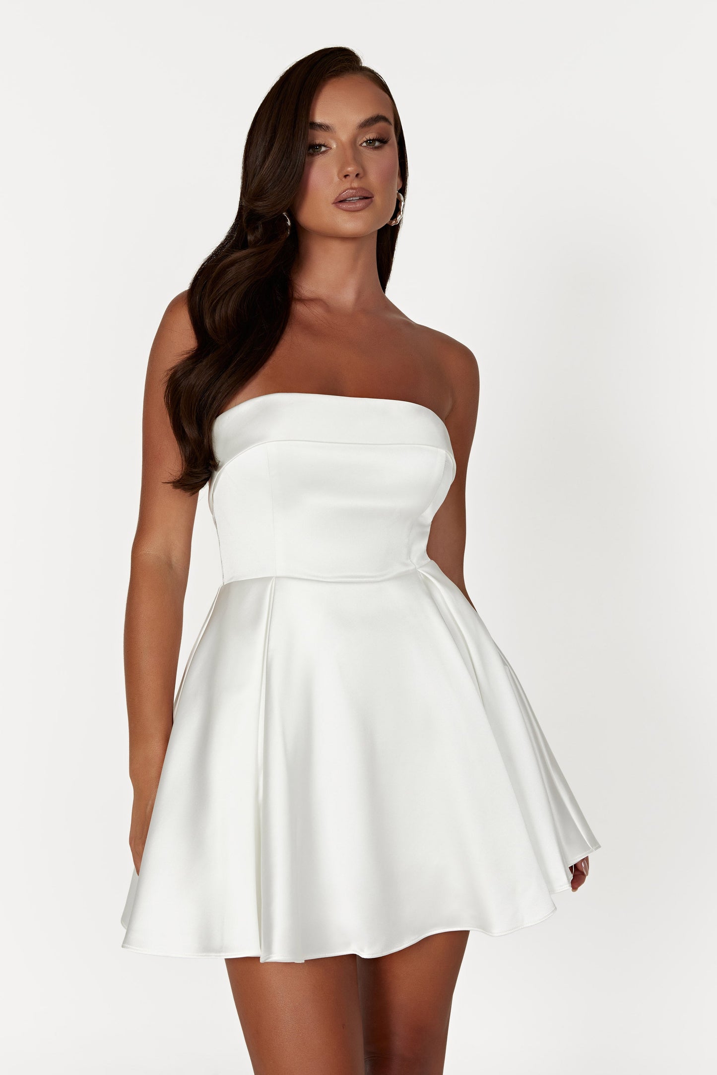 ROF Eileen Mini Elbise - Beyaz