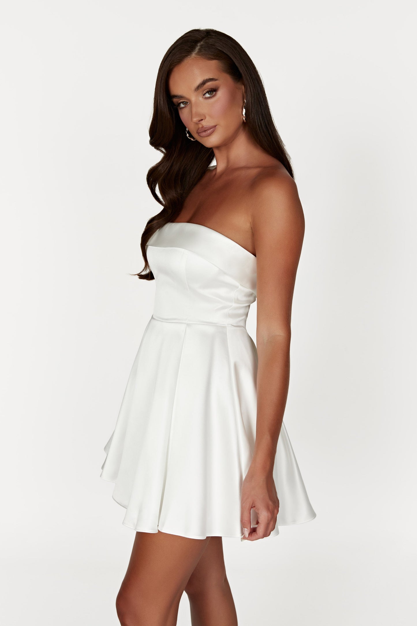 ROF Eileen Mini Elbise - Beyaz