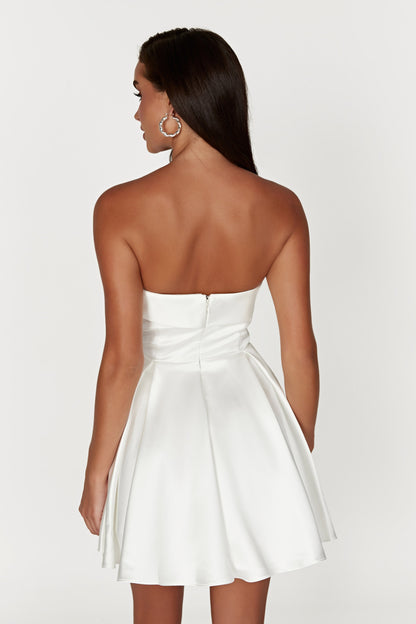 ROF Eileen Mini Elbise - Beyaz