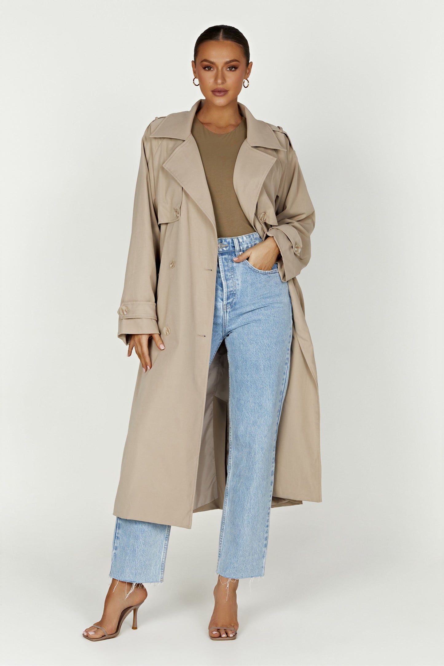 ROF Andreas Oversize Trençkot - Bej