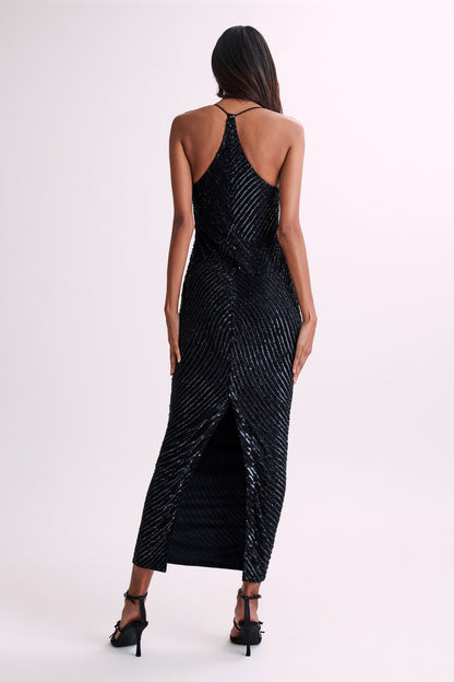ROF Tierra Payet Maxi Elbise - Siyah